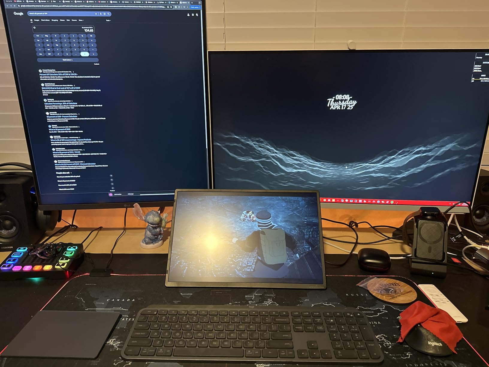 Dual Monitor Mount for Screens up to 43, Heavy Duty Ultrawide Dual Monitor Arm Holds 2.2-33lbs Each, Premium Gas Spring Adjustable Computer Monitor Stand for 2 Monitors, VESA Desk Mount customer photo 1