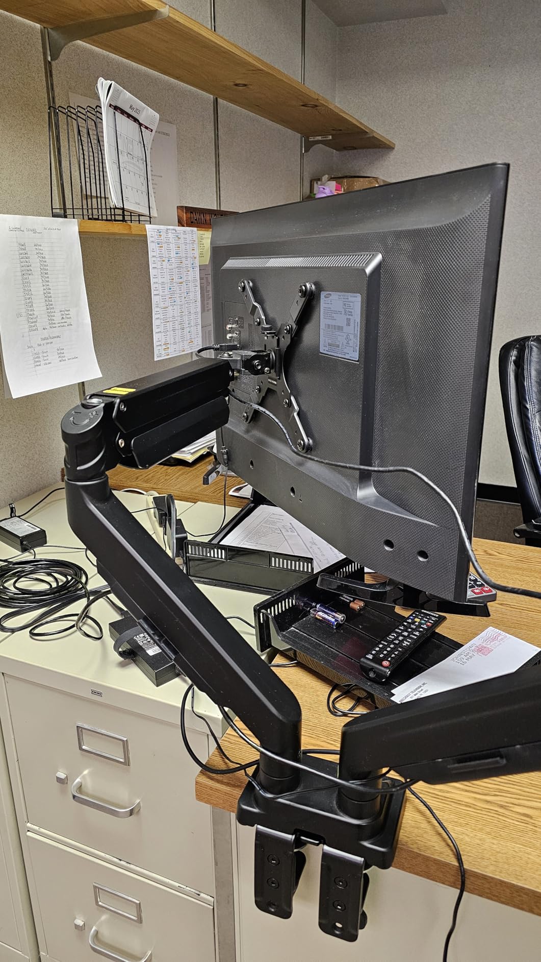 Dual Monitor Mount for Screens up to 43, Heavy Duty Ultrawide Dual Monitor Arm Holds 2.2-33lbs Each, Premium Gas Spring Adjustable Computer Monitor Stand for 2 Monitors, VESA Desk Mount customer photo 2