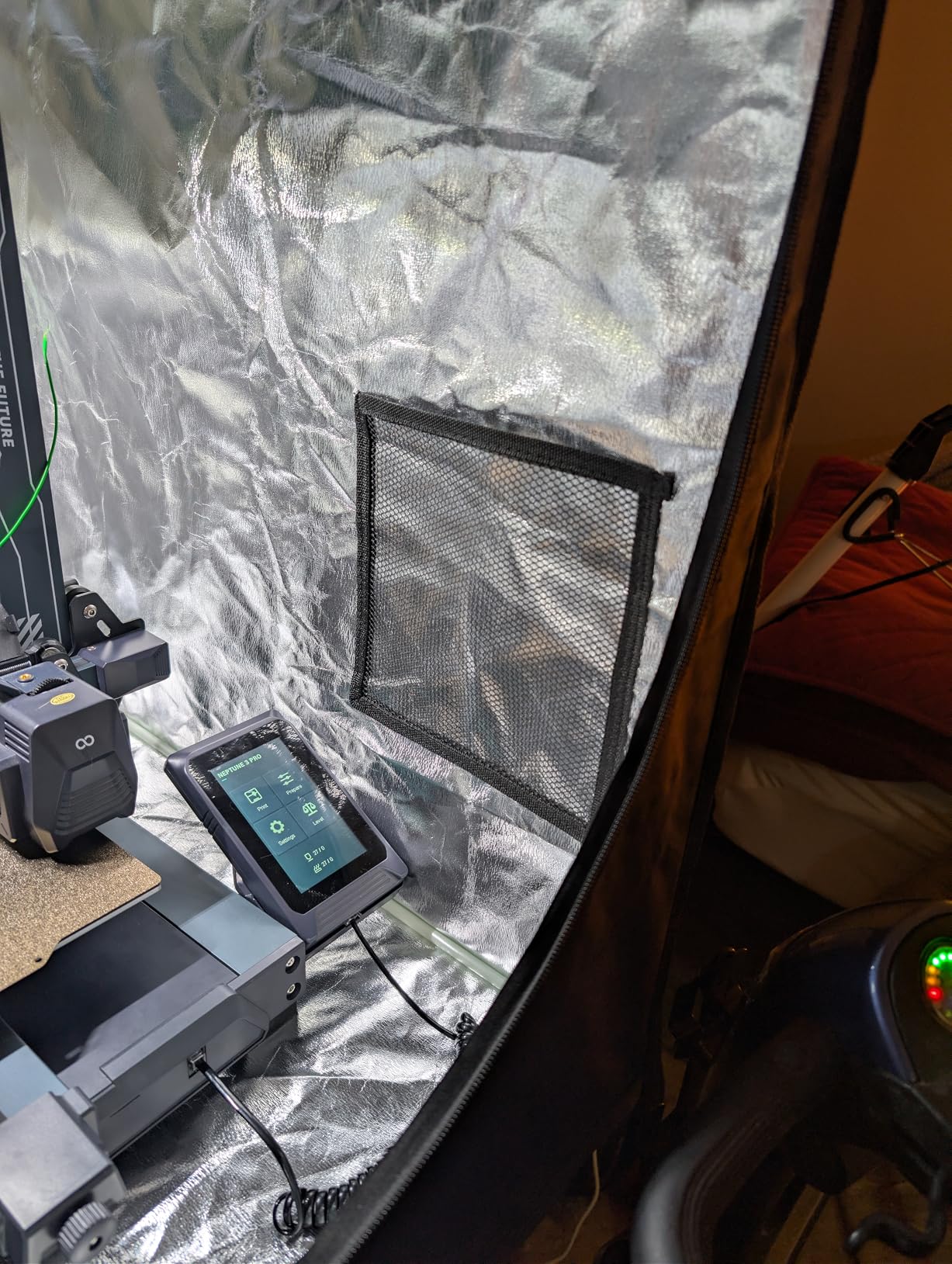 ELEGOO 3D Printer Enclosure, Fireproof and Dustproof 3D Printer Cover Constant Temperature Tent for Neptune 3 Pro/Neptune 4/Neptune 4 Pro/Ender 3/Ender 3 V2/Ender 3 S1/Kobra 2 customer photo 2