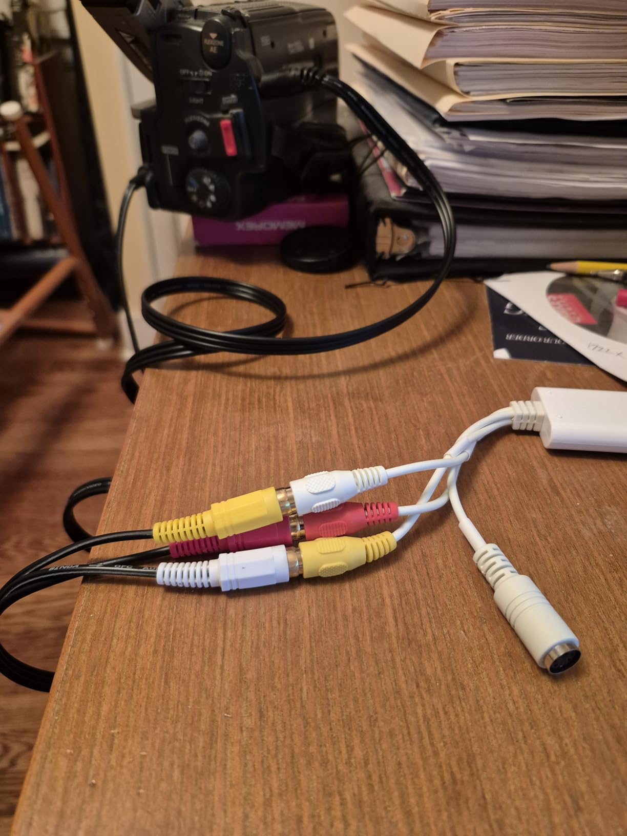 VHS TO Digital Converter, USB Video Capture Card, Video Capture Device, RCA TO USB Converter,Convert VHS VCR Hi8 Mini DV to Digital/DVD,For Tape Player Camcorder Camera PC TV,Windows Mac OS Compatible customer photo 2