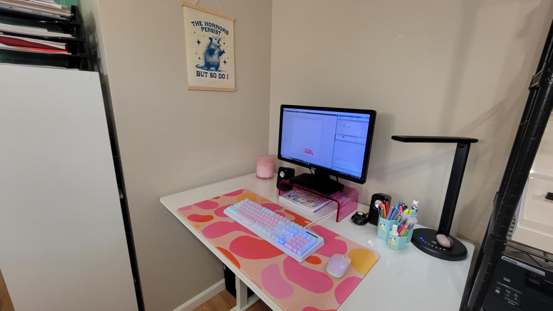 Japanese Desk Mat Riverside Full Moon Desk Pad Black Red Large Mouse Pad Gaming Mousepad Extended XXL Keyboard Pad 31.5 x 15.7 in Laptop Computer Mouse Keyboard Mat for Office Desk Decor customer photo 1