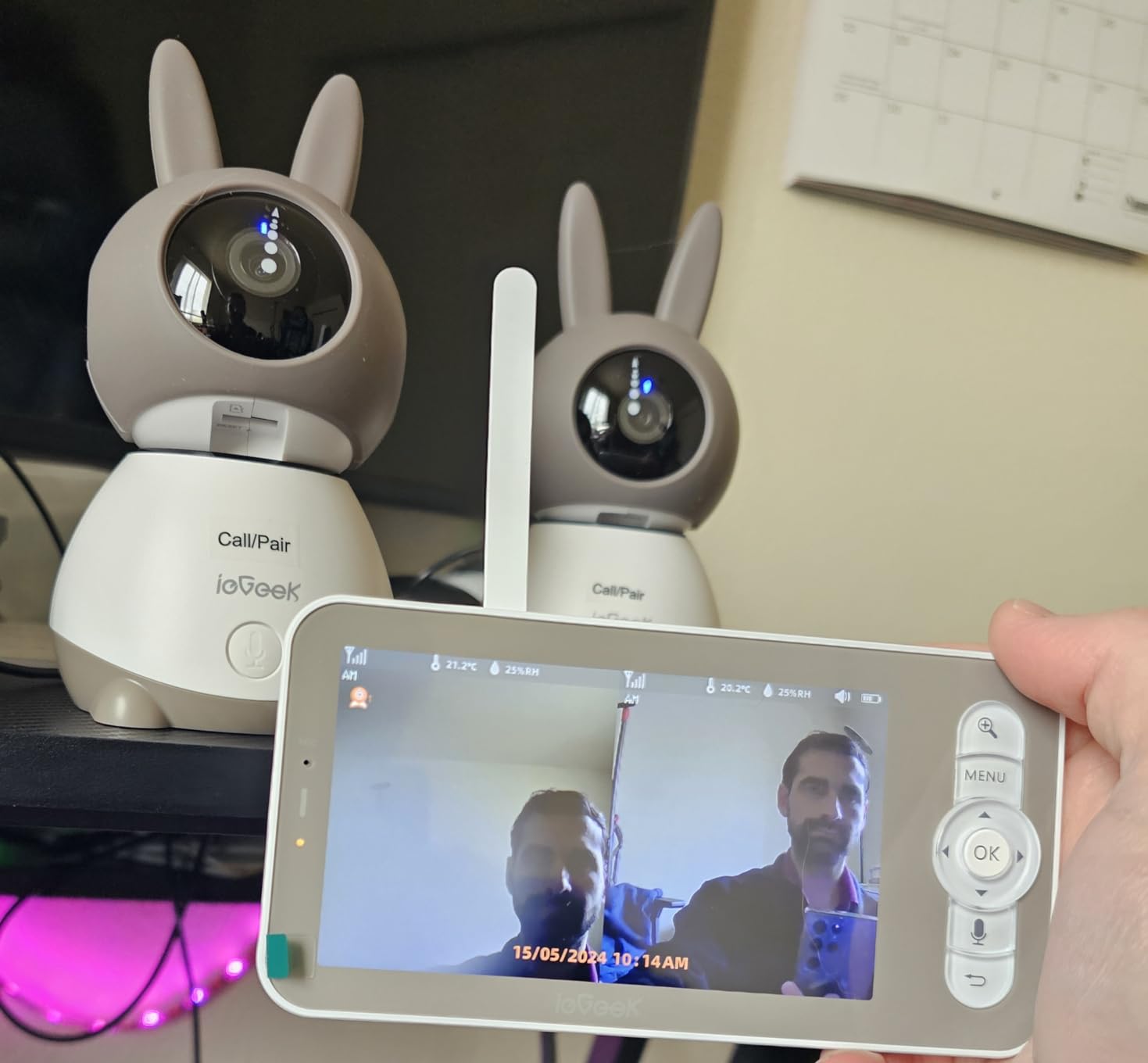 ieGeek 2K Split-Screen Baby Monitor, 5