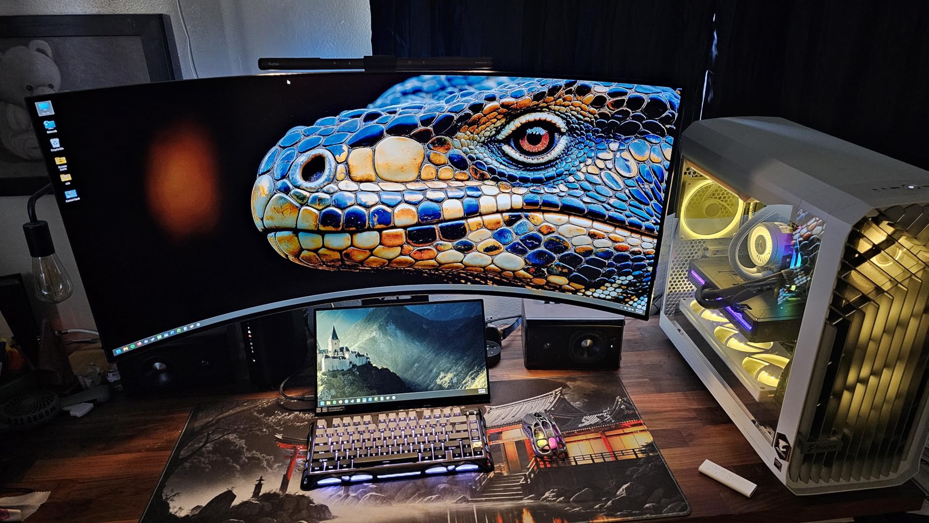 15.6'' Portable Monitor Touchscreen, FHD IPS Touch Screen with Tempered Glass, Travel Monitor with Kickstand & Speaker, HDMI USB C External Monitors for Mac Laptop Phone Computer customer photo 1