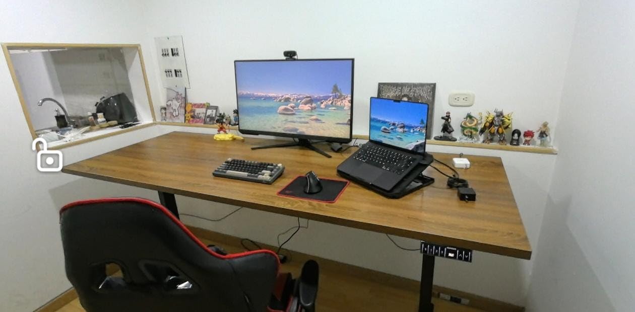 HUANUO Electric Standing Desks Frame with 265 lbs Dual Motor, Thick T-Shaped Desk Legs Made of Automotive Grade Steel, for Max 90