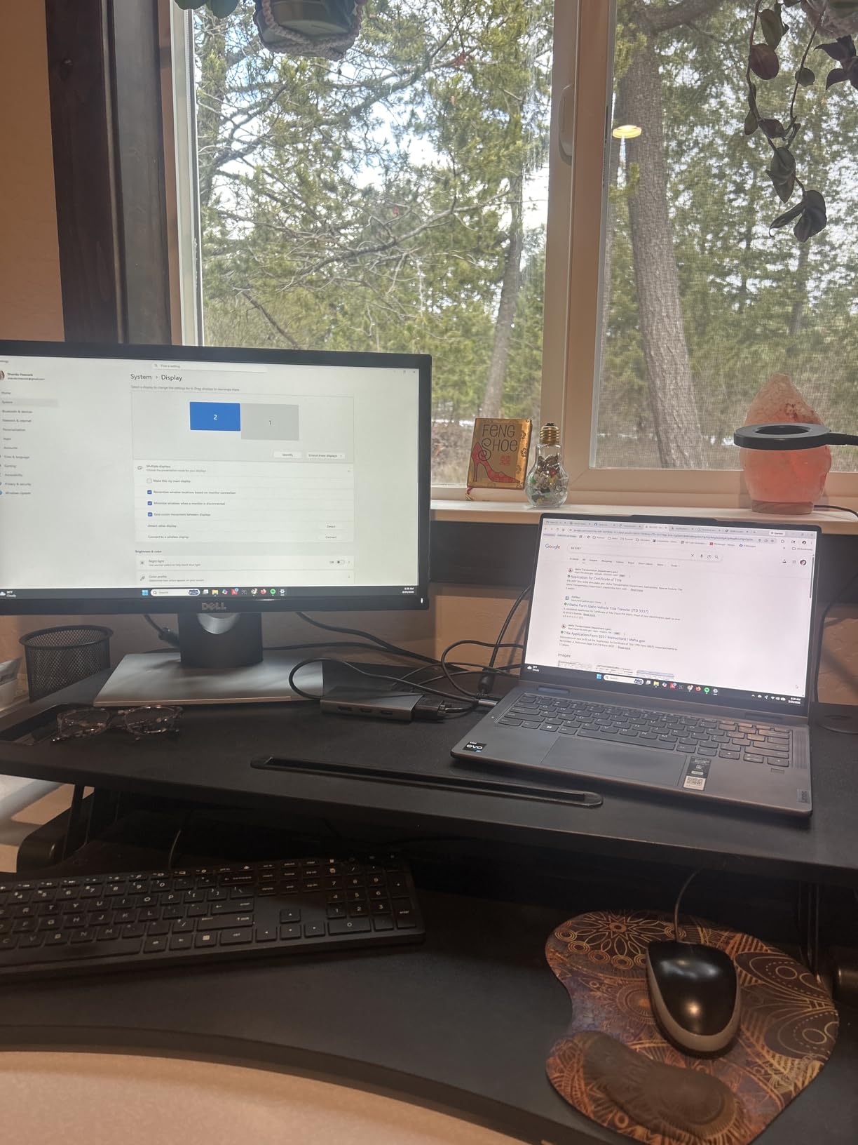 USB C Docking Station Dual Monitor Adapter for Dell HP, Laptop Docking Station 3 Monitors Quad Display USB C Hub Dongle to 4K HDMI+DP+VGA,3 USB2.0,100W PD,8 in 1 Thunderbolt Dock for Lenovo,Surface customer photo 1