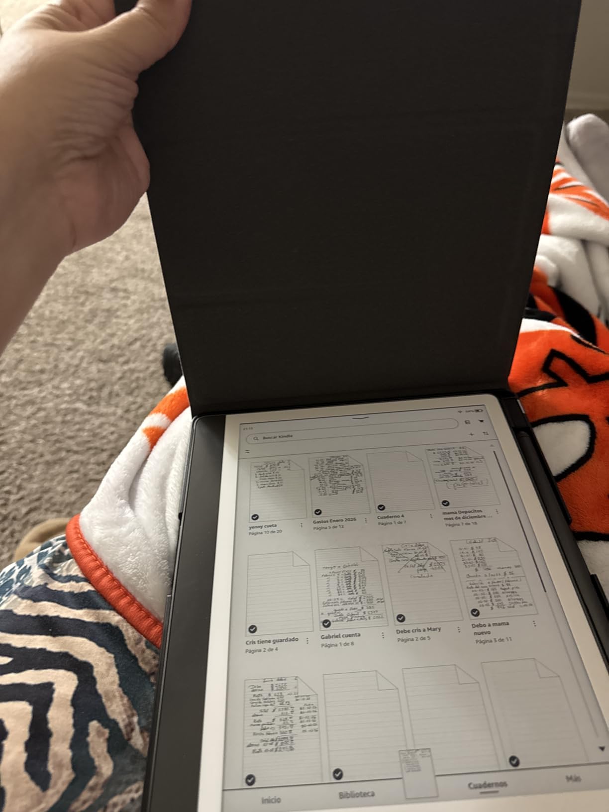 CoBak Stand Case for Kindle Scribe - Premium Folio Leather Cover with Pen Holder customer photo 2