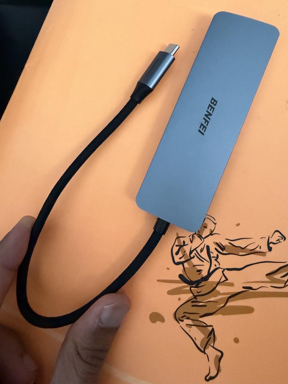 BENFEI USB C Hub 5-in-1 with 4K HDMI(Certified), 100W Power Delivery, 3 USB-A, Silicone Cable, Aluminum Case Compatible with MacBook Pro/Air, iPad Pro, iMac, iPhone 15 Pro/Pro Max, XPS, Thinkpad customer photo 1