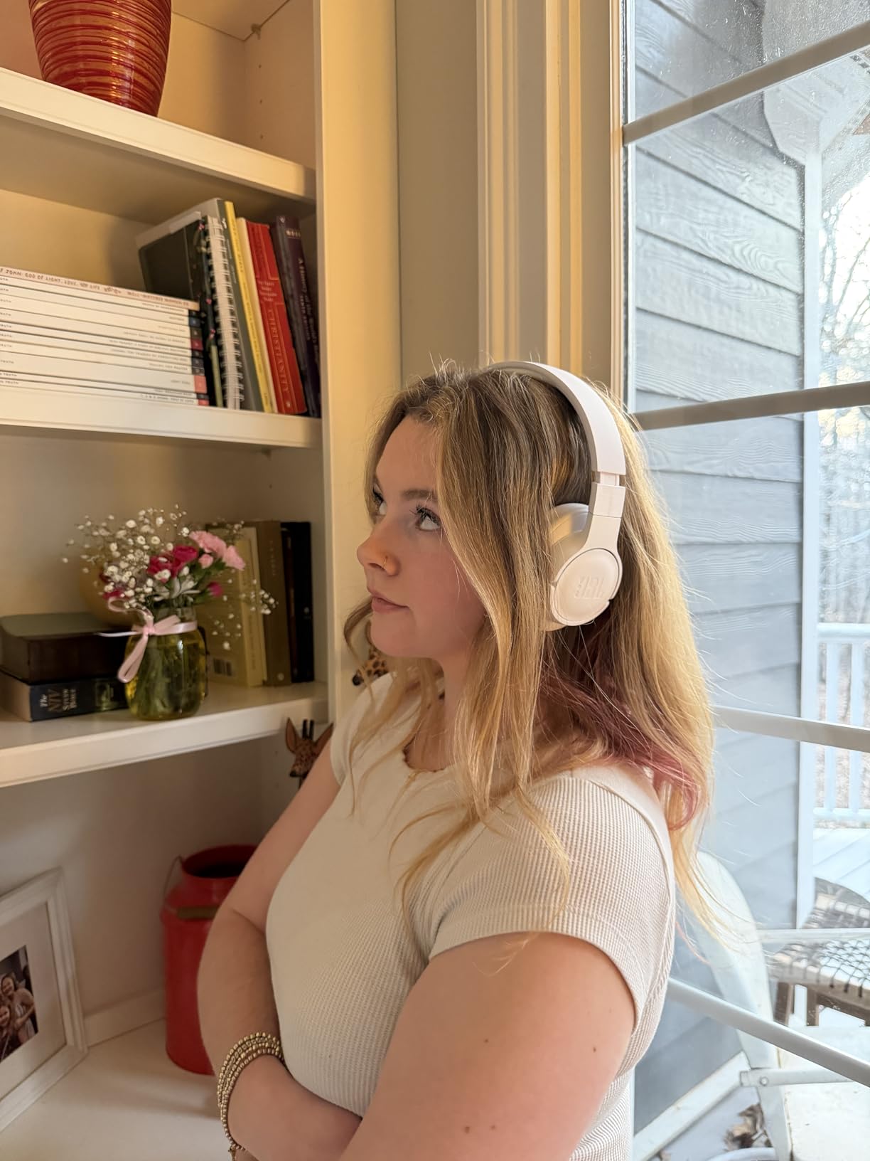 JBL Tune 770NC - Adaptive Noise Cancelling with Smart Ambient Wireless Over-Ear Headphones, Bluetooth 5.3, Up to 70H Battery Life with Speed Charge, Lightweight, Comfortable & Foldable Design (Black) customer photo 2