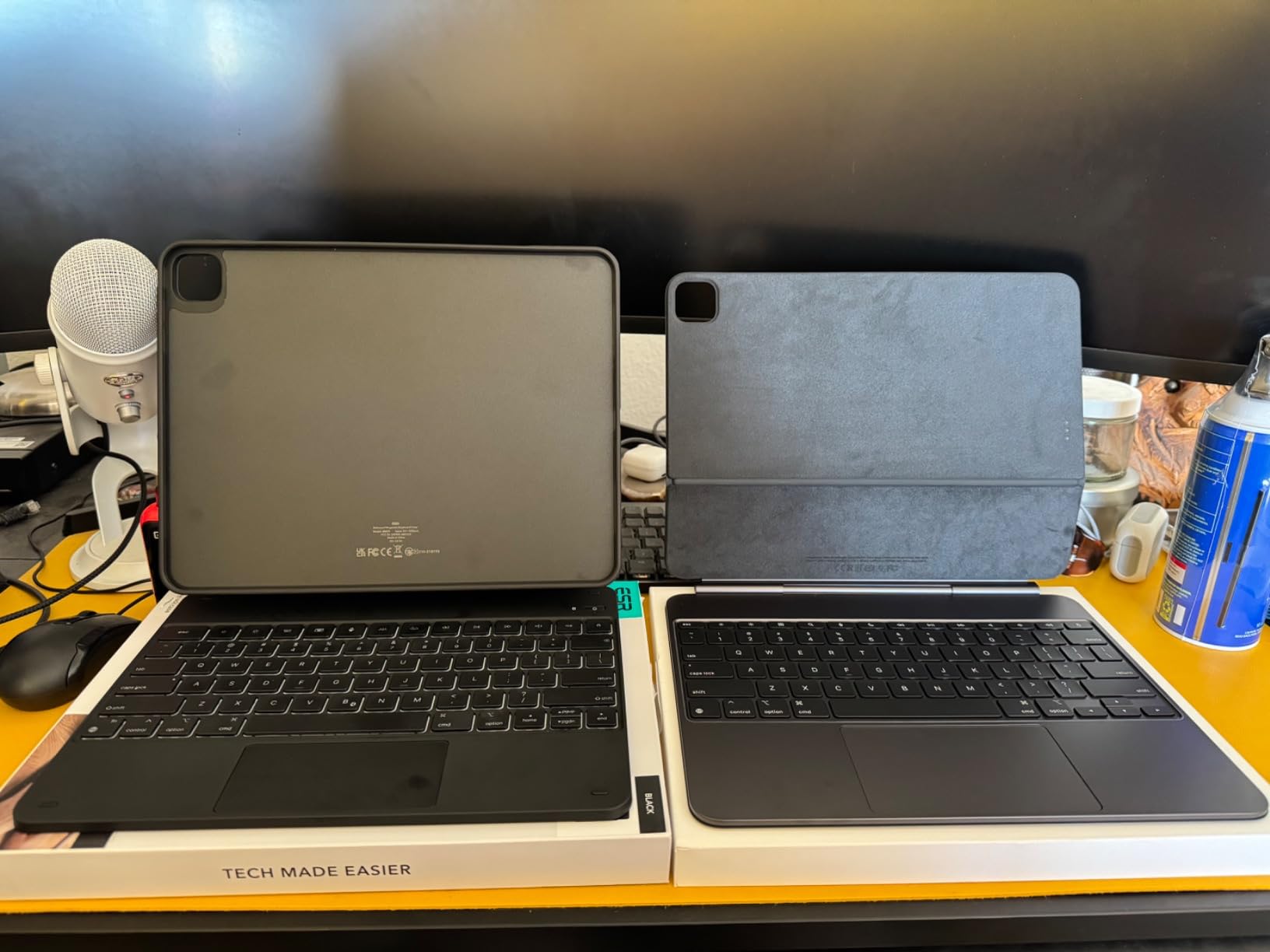 ESR [Upgraded] iPad Pro 13 Inch Case with Keyboard (M5/M4, 2025/2024), iPad Pro 13 Keyboard Case with Magnetic Stand, Portrait/Raised Modes for iPad Pro 13, Removable, Rebound 360 Series, Black customer photo 1