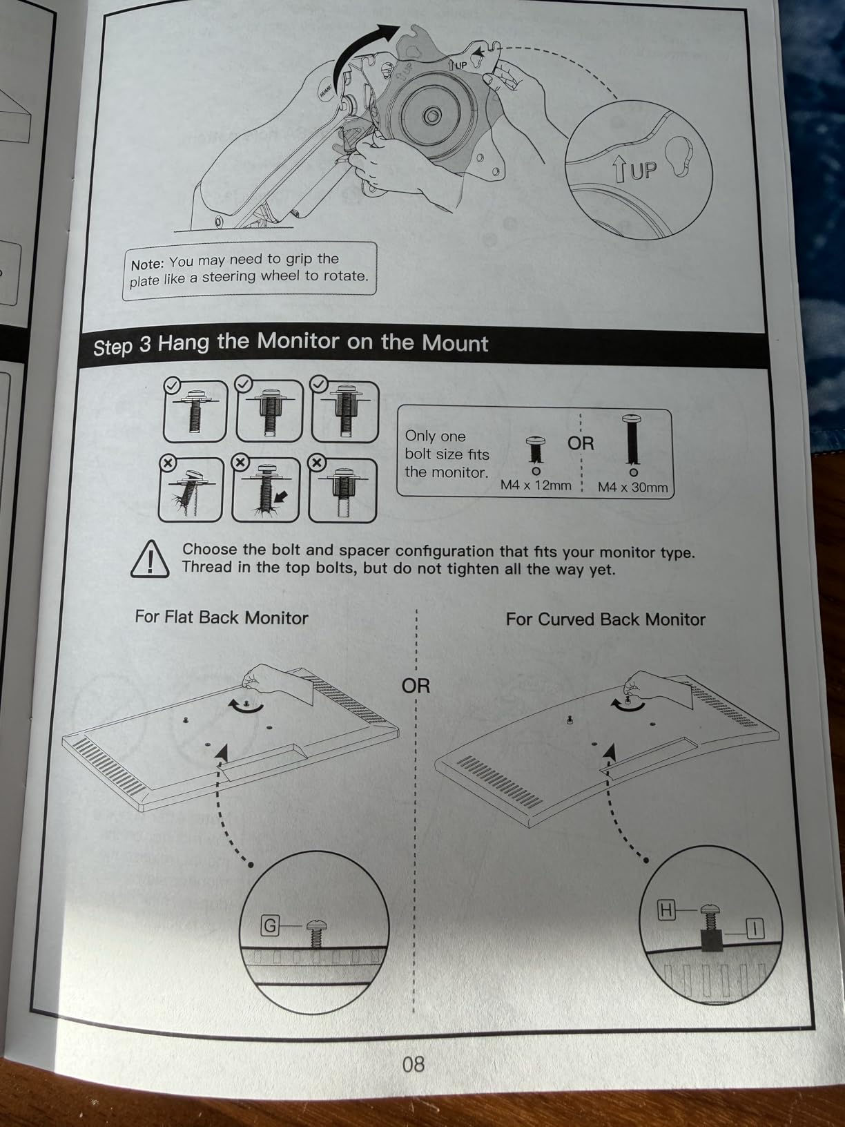 HUANUO Single Monitor Mount, 13 to 32 Inch Gas Spring Monitor Arm, Adjustable Stand, Vesa Mount with Clamp and Grommet Base - Fits 4.4 to 19.8lbs LCD Computer Monitors customer photo 1