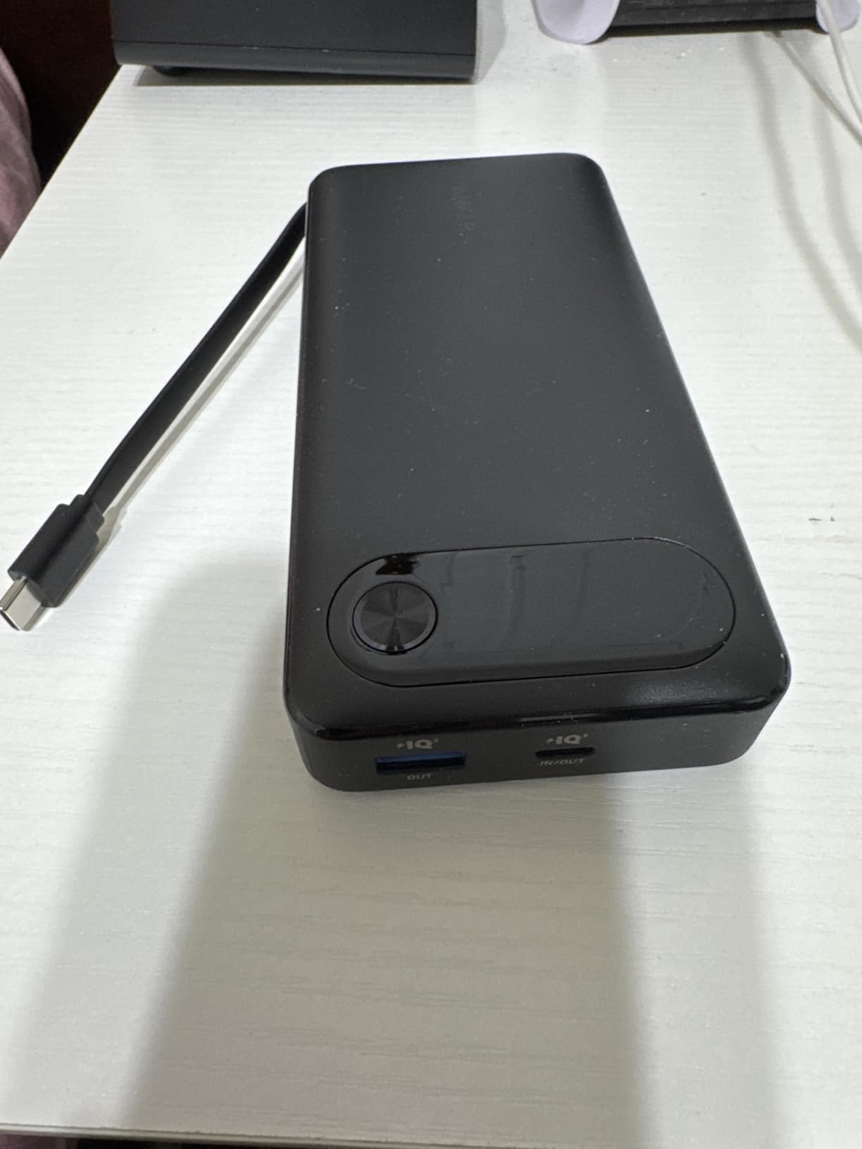 Anker Power Bank, 20,000mAh Travel Essential Portable Charger with Built-in USB-C Cable, 3-Port 87W Max Fast Charging Battery Pack customer photo 2