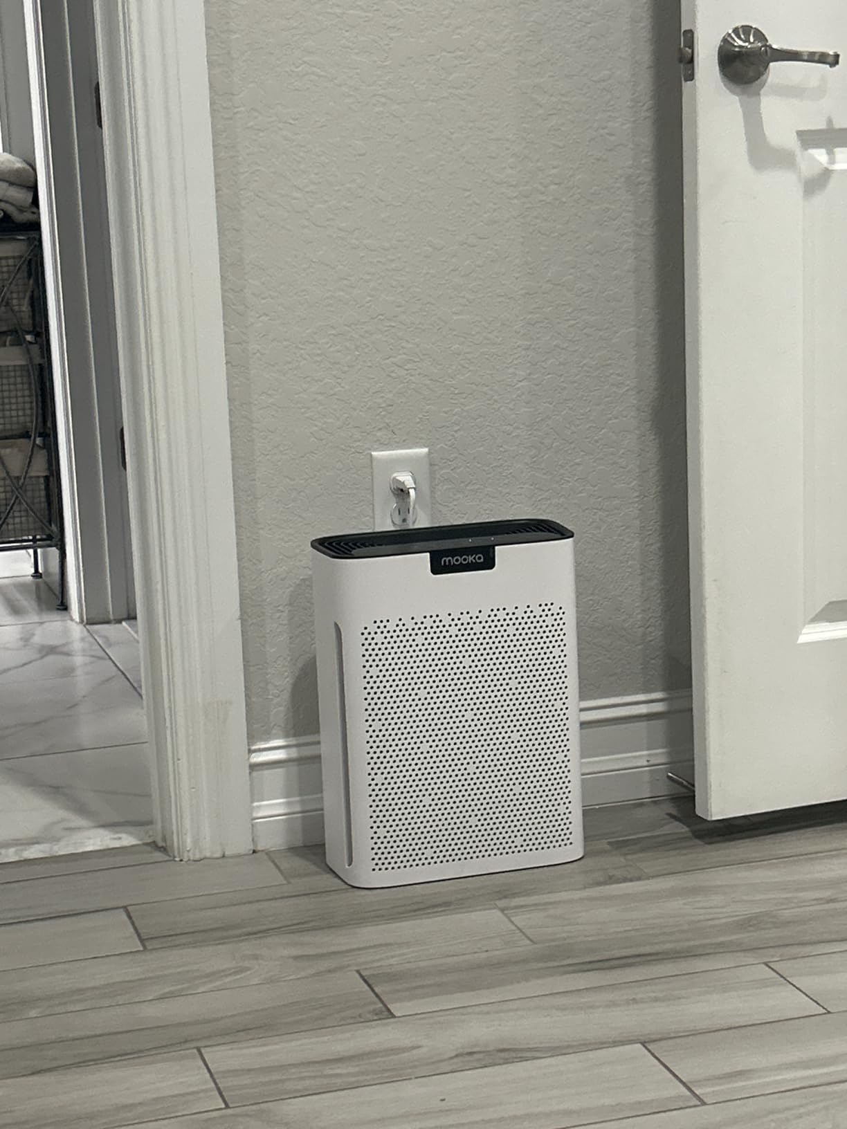 Air Purifiers for Home Large Room 2200 Ft with Washable Filters, MOOKA H13 HEPA Air Purifier for Home Pets Bedroom with Fragrance, Air Cleaner for Smoke Dust Pollen Pets Hair Odor, KJ190 White customer photo 2