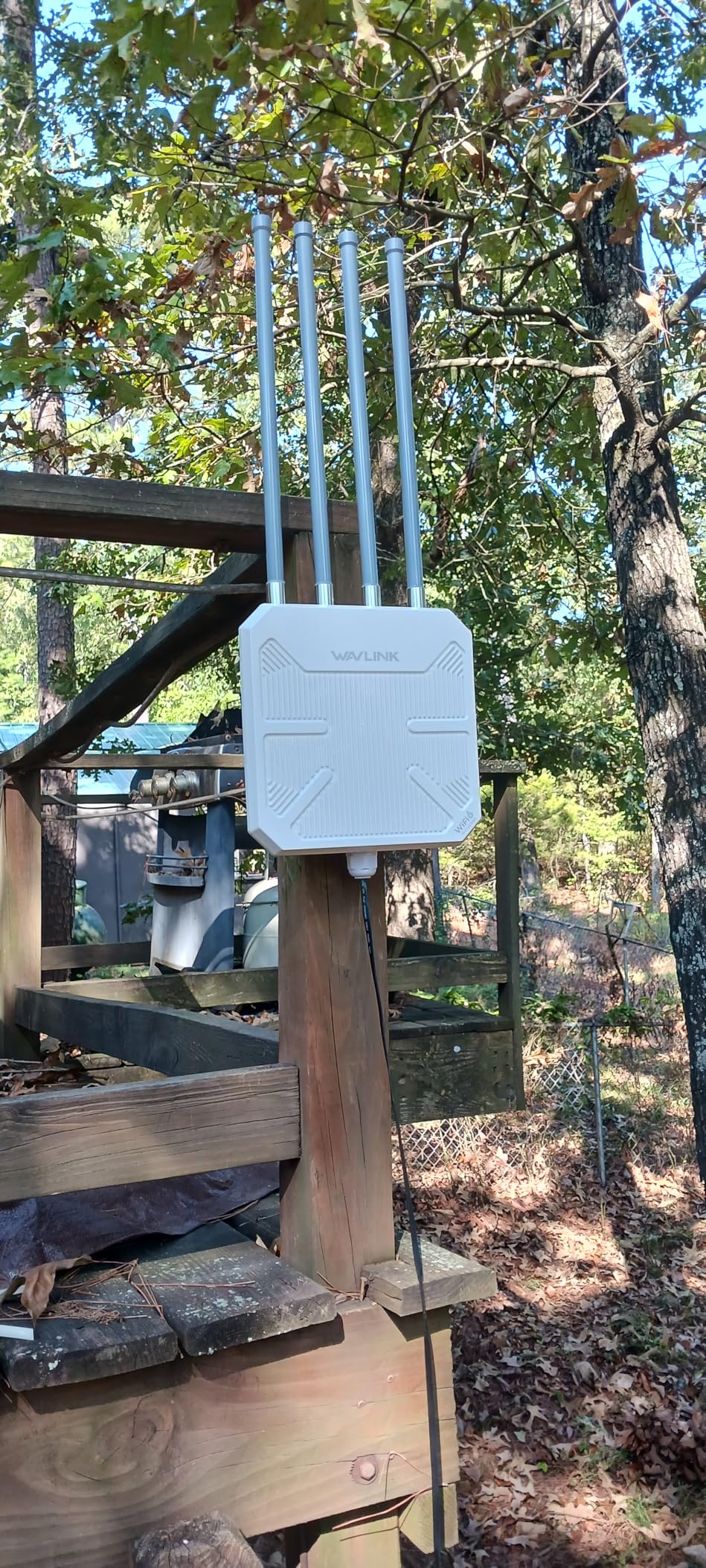 WAVLINK AX3000 Outdoor WiFi 6 Extender Long Range, Outdoor Wireless Access Point, Active PoE, 4x8dBi Antennas, Work with Starlink/Cameras/Router, IP67, Up to 256 Devices for Farm, Yard, RV customer photo 2