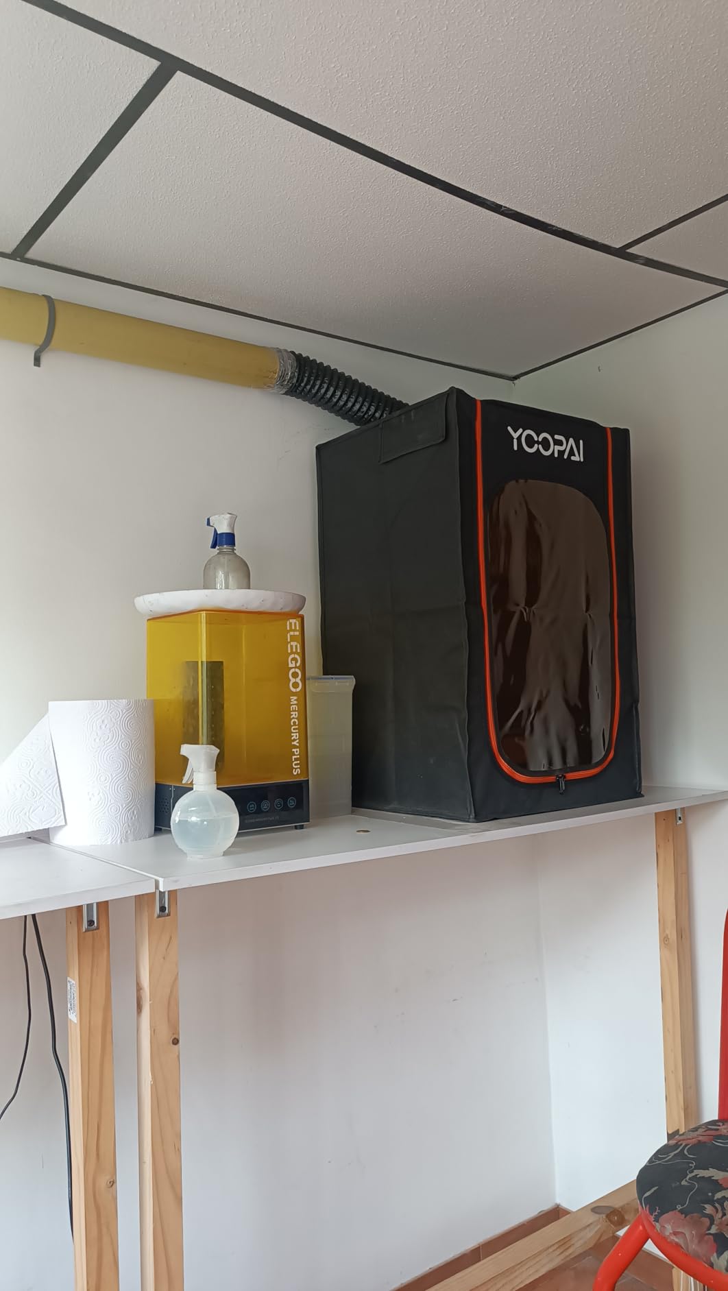 Multifunctional Resin 3D Printer Enclosure with Ventilation Filter, High Quality 3D Printer Vented Enclosure Tent Cover Eliminate Odors Compatible with Anycubic Elegoo Series LCD Resin UV 3D Printer customer photo 1