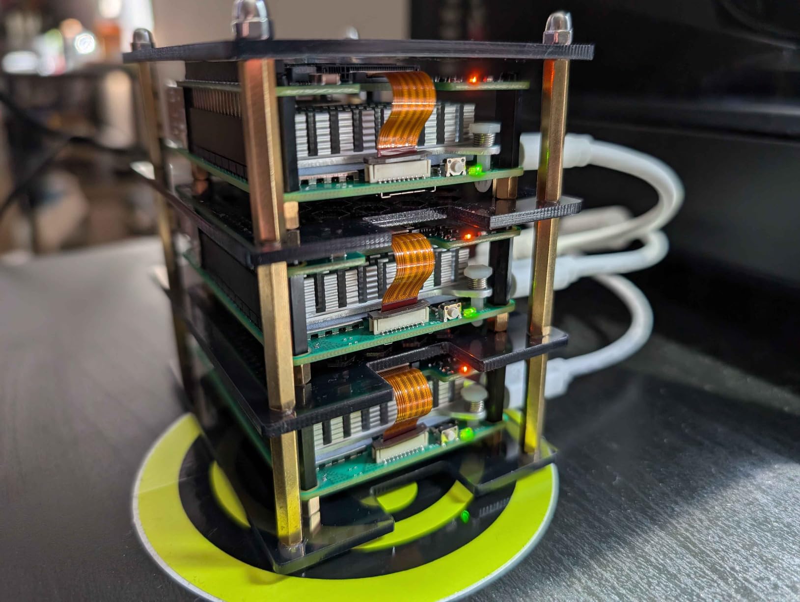 GeeekPi 4 Layers Cluster Case for Raspberry Pi 5, Pi 5 Stackable Case with 4PCS Armor Lite V5 Active Cooler for Raspberry Pi 5 8GB 4GB customer photo 2