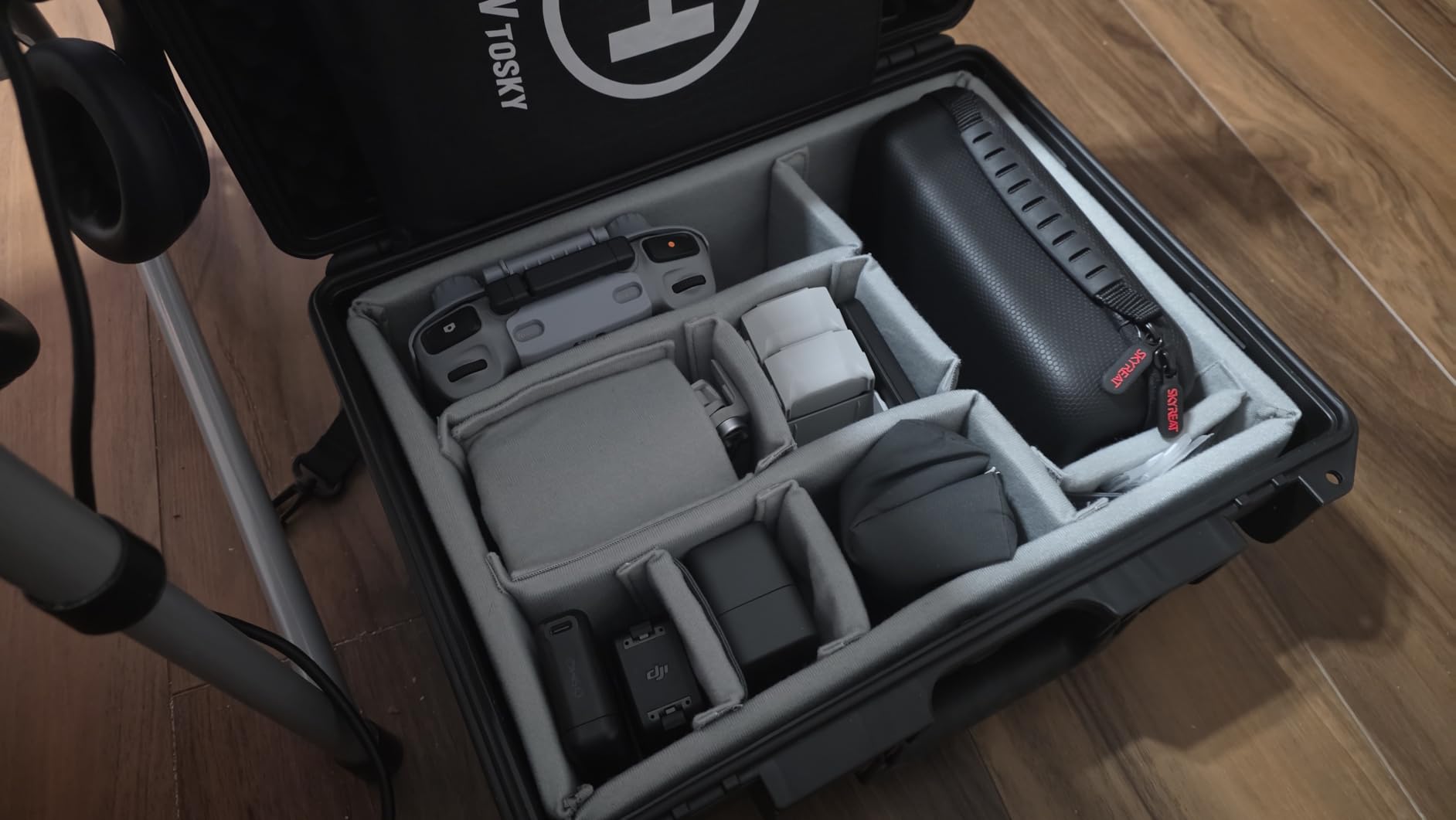 Lykus PVC1 Waterproof Hard Case with Padded Dividers for Cameras, Lenses, Dual DJI Mavic/Air/Mini drones [CASE ONLY] customer photo 2