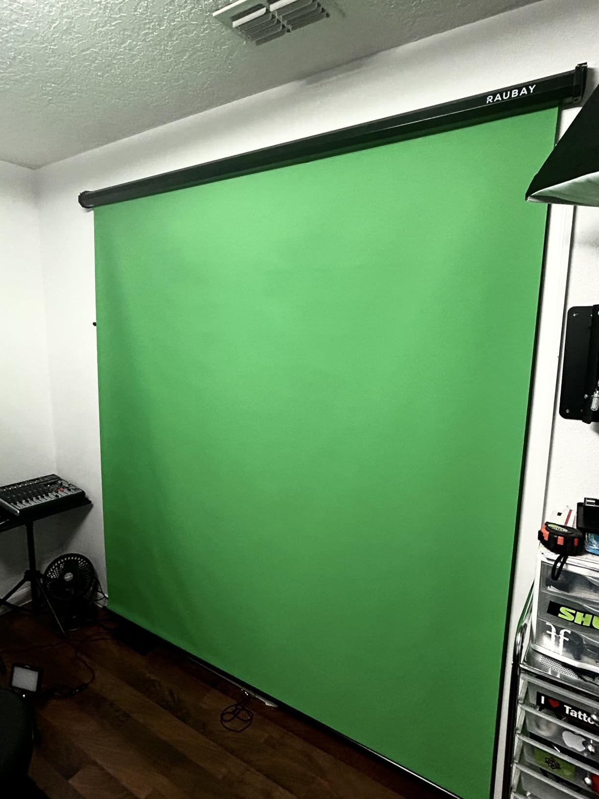 RAUBAY Retractable Pull Down Green Screen - 59.8