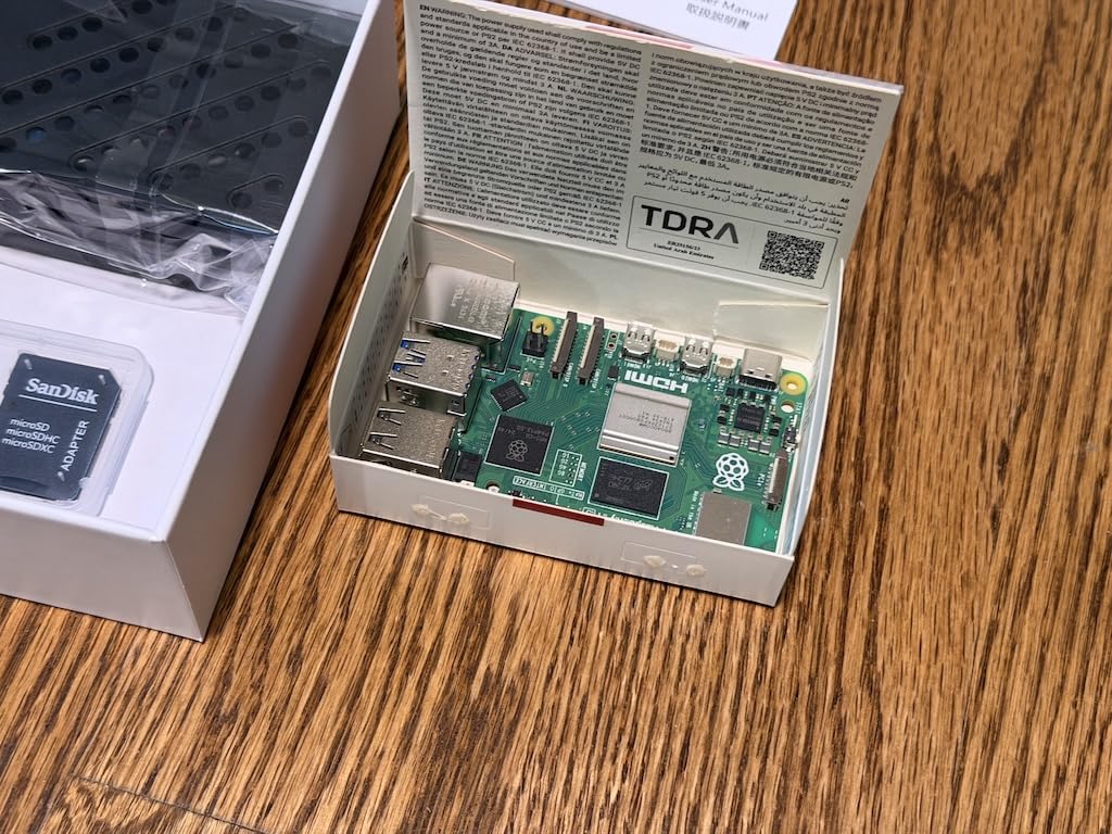 RasTech Raspberry Pi 5 8GB Kit 64GB Edition with Active Cooler, 27W GaN 5.1V 5A USB-C Power Supply, Pi5 8GB Board, 64GB Card Readers Kit, Pi 5 Case, Dual 4K Micro HD Out Cables and User Manual customer photo 2