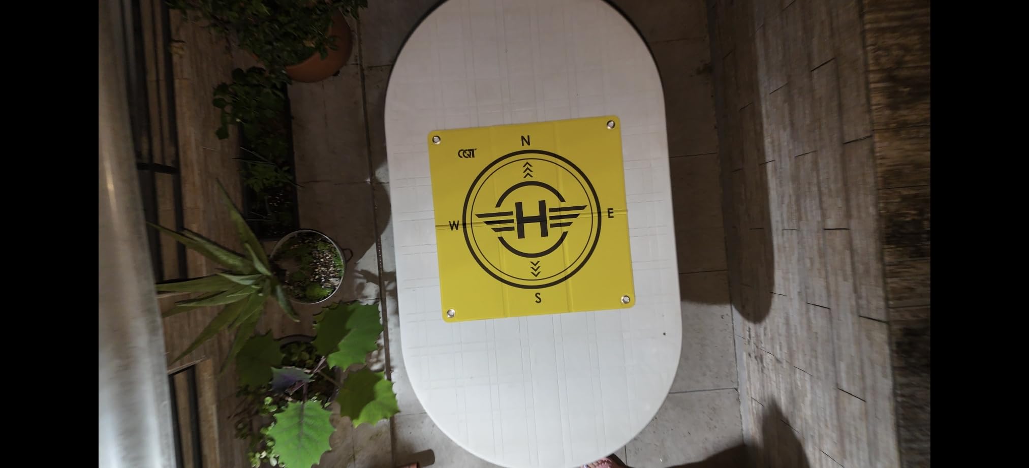 CQT Drone Landing Pad Universal Waterproof Weighted Portable Fast-Foldable Helipad Launch for DJI Avata 360 Mavic 3 4 Pro/Mini 2 SE/Air 2 2S/Mini 3 4 5 Pro/Mavic 2/Holy Stone/FPV/Avata 2/RC Quadcopters Accessories (55CM Yellow+Dark Gray) customer photo 2