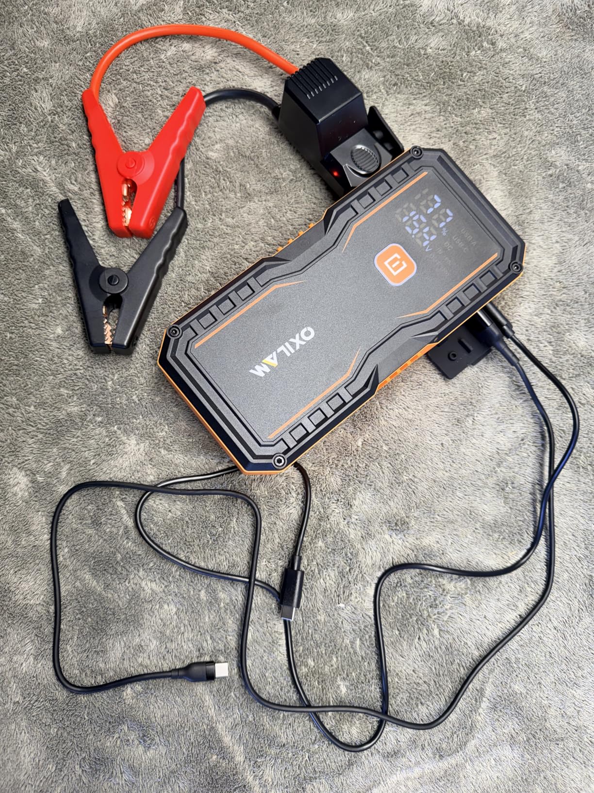 OXILAM Jump Starter 6000A for All Gas/12L Diesel, Car Battery Jumper Starter Portable, 12V Lithium Jump Box customer photo 2