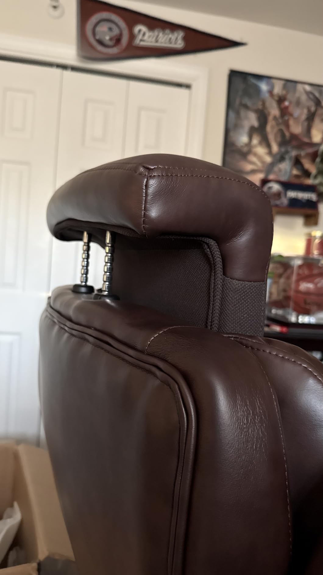 Big and Tall Office Chair 700lbs - Adjustable Headrest&Lumbar Support, 3D Flip Arms, Large Wheels &Heavy Duty Metal Base, Ergonomic High Back Computer Chair Desk Chair, Thick Padded Extra Wide Seat customer photo 1