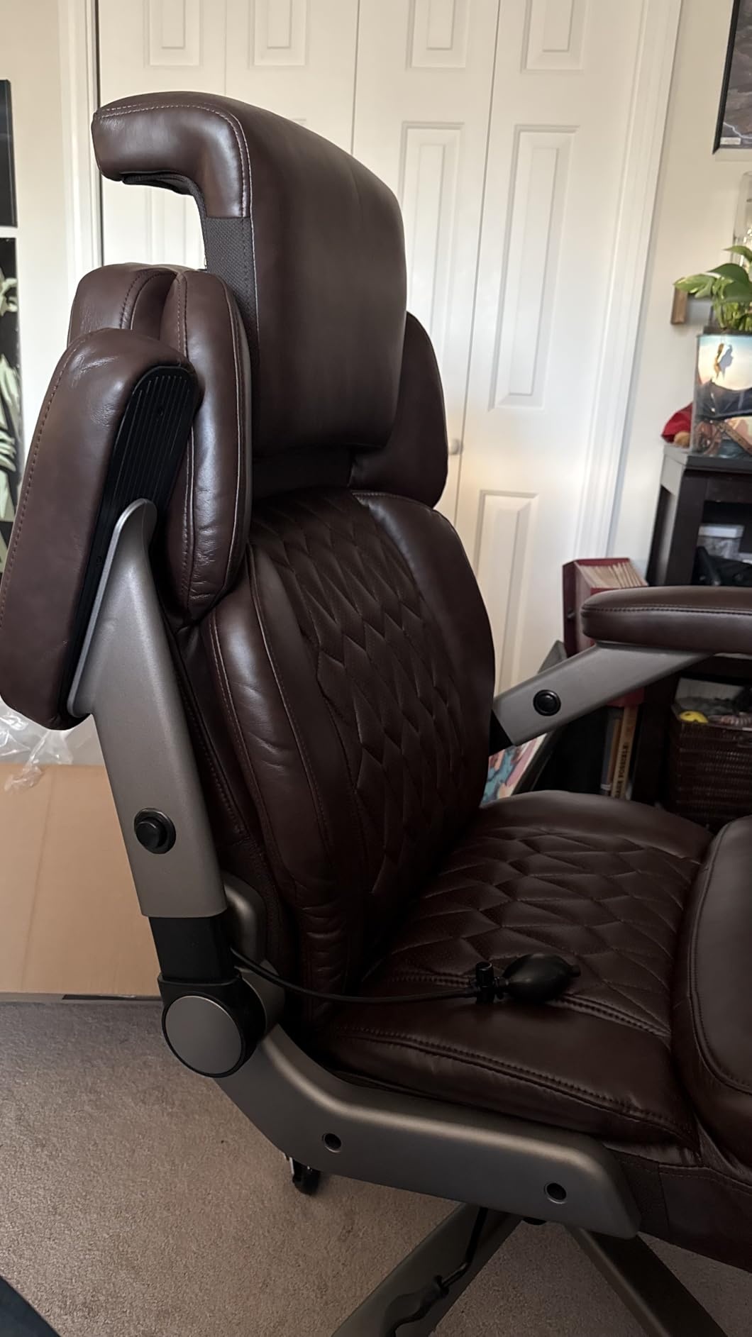 Big and Tall Office Chair 700lbs - Adjustable Headrest&Lumbar Support, 3D Flip Arms, Large Wheels &Heavy Duty Metal Base, Ergonomic High Back Computer Chair Desk Chair, Thick Padded Extra Wide Seat customer photo 2