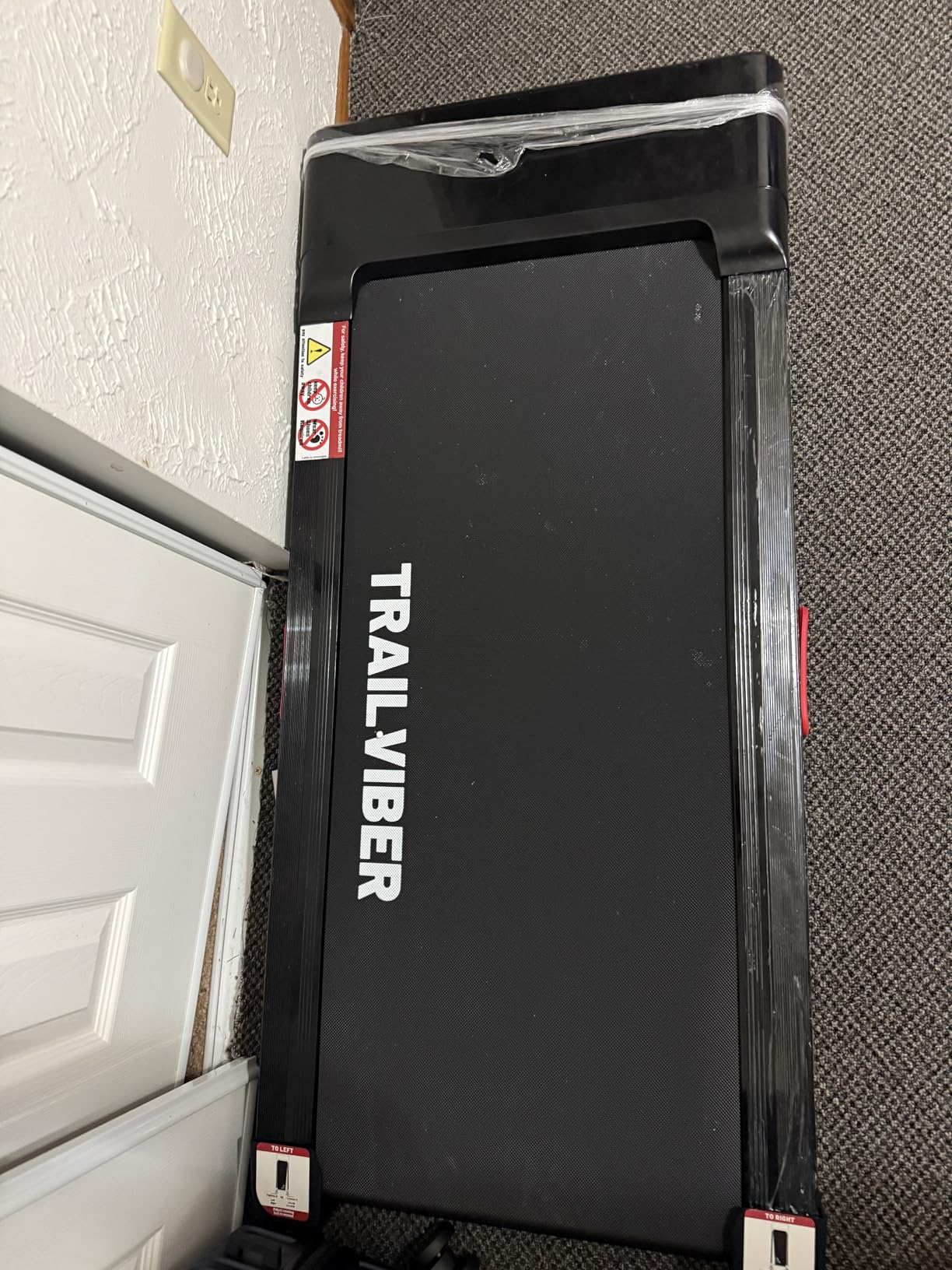 TRAILVIBER Walking Pad Treadmill with 12% 9-Level Auto Incline, 450 lbs Capacity RGB LED Screen, Bluetooth Speaker Under Desk Treadmill, Compact Treadmills for Home Hiking customer photo 1