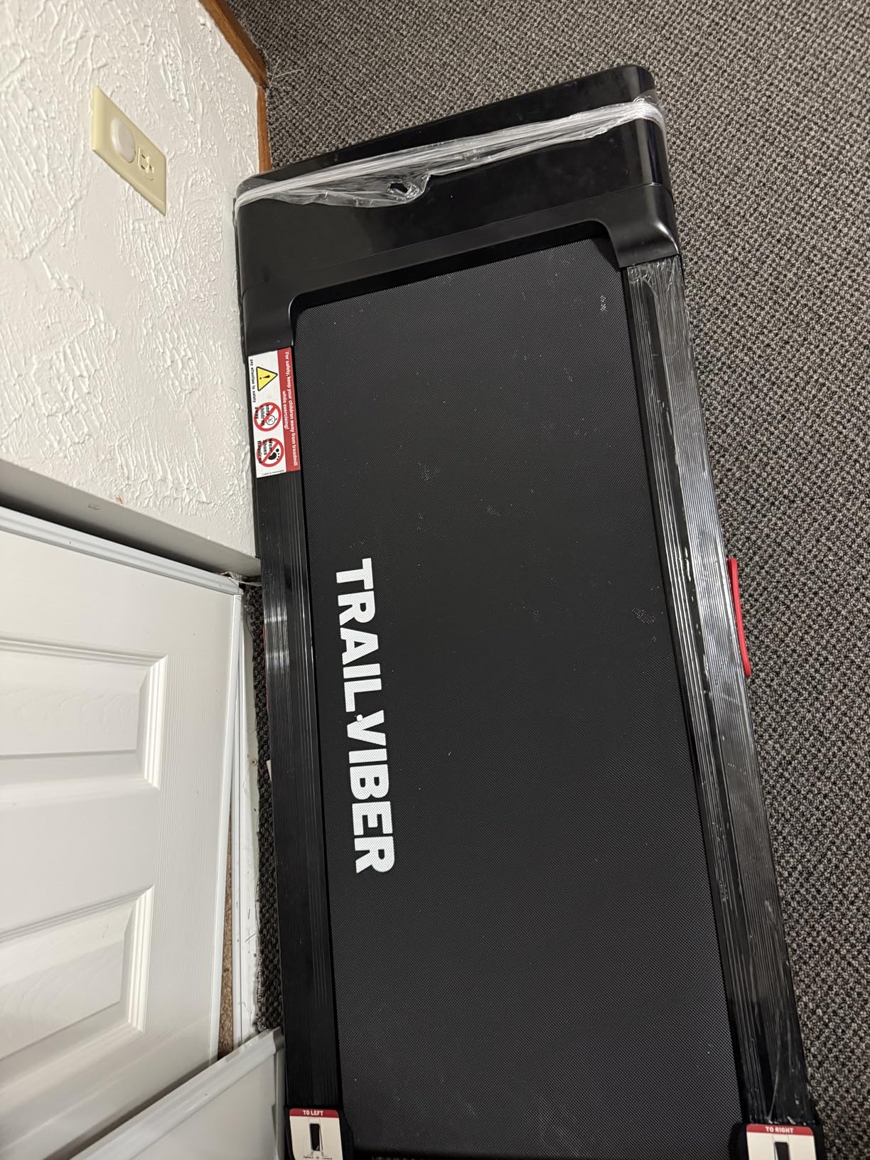 TRAILVIBER Walking Pad Treadmill with 12% 9-Level Auto Incline, 450 lbs Capacity RGB LED Screen, Bluetooth Speaker Under Desk Treadmill, Compact Treadmills for Home Hiking customer photo 2