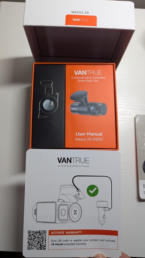 Vantrue N2X 2.7K Dash Cam Front and Inside, 5G WiFi Dual Dash Camera for Car with HDR IR Night Vision, STARVIS 2, GPS, 2.5K/60FPS, G-Sensor, 24/7 Parking Mode, Voice Control, Support 512GB Max customer photo 1