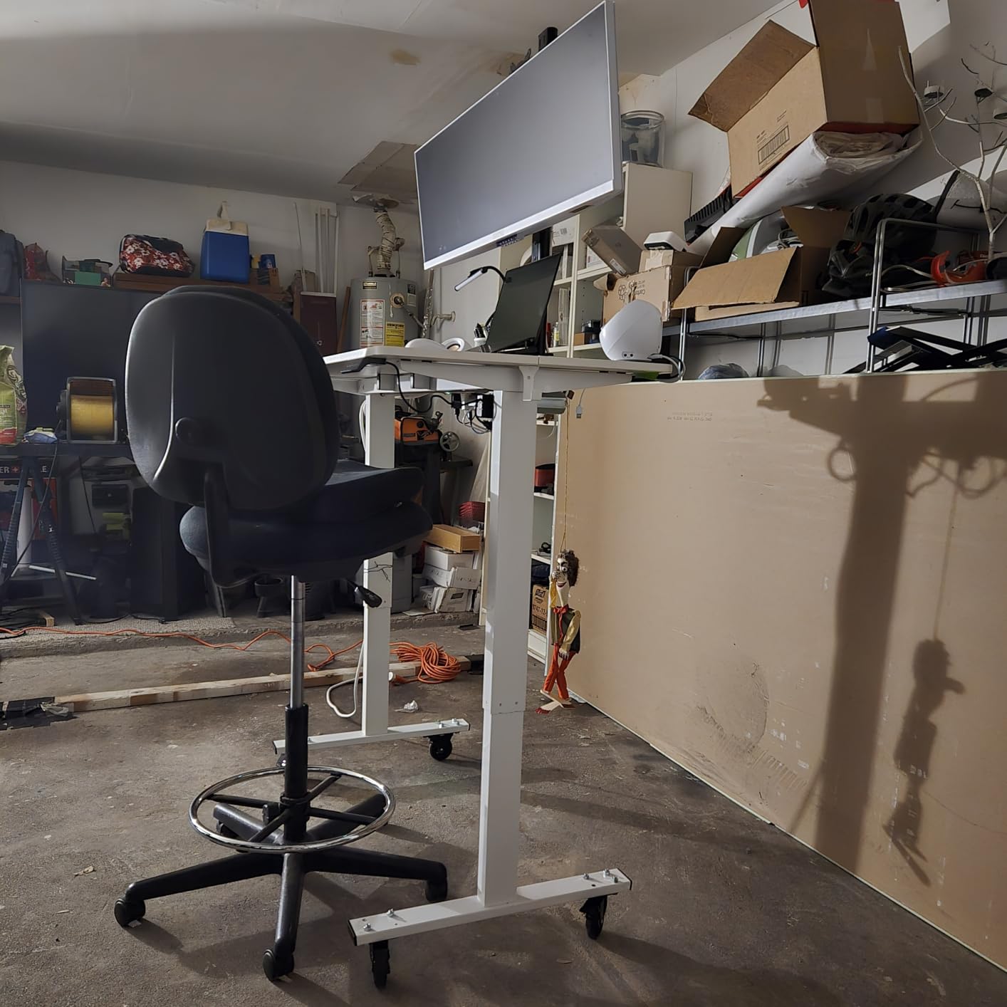 FLEXISPOT 71x32 Inch Electric Large Standing Desk for Home & Office, Spacious Splice Board Desk with Cable Management & Organizer, Cup Holder & Hook customer photo 1