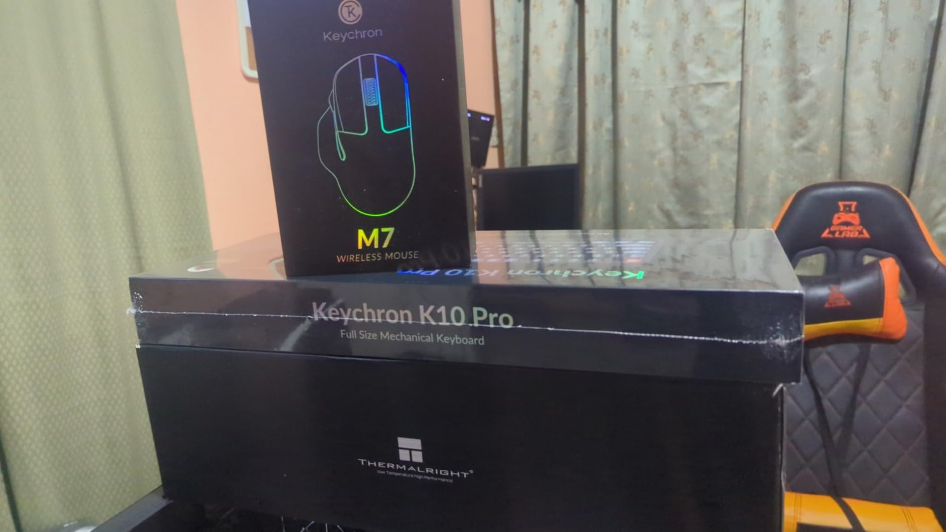 Keychron K10 Pro Wireless Custom Mechanical Keyboard - QMK Programmable Bluetooth 100% Layout with Silent Red Switch White Backlight Compatible with Mac Windows Linux customer photo 2