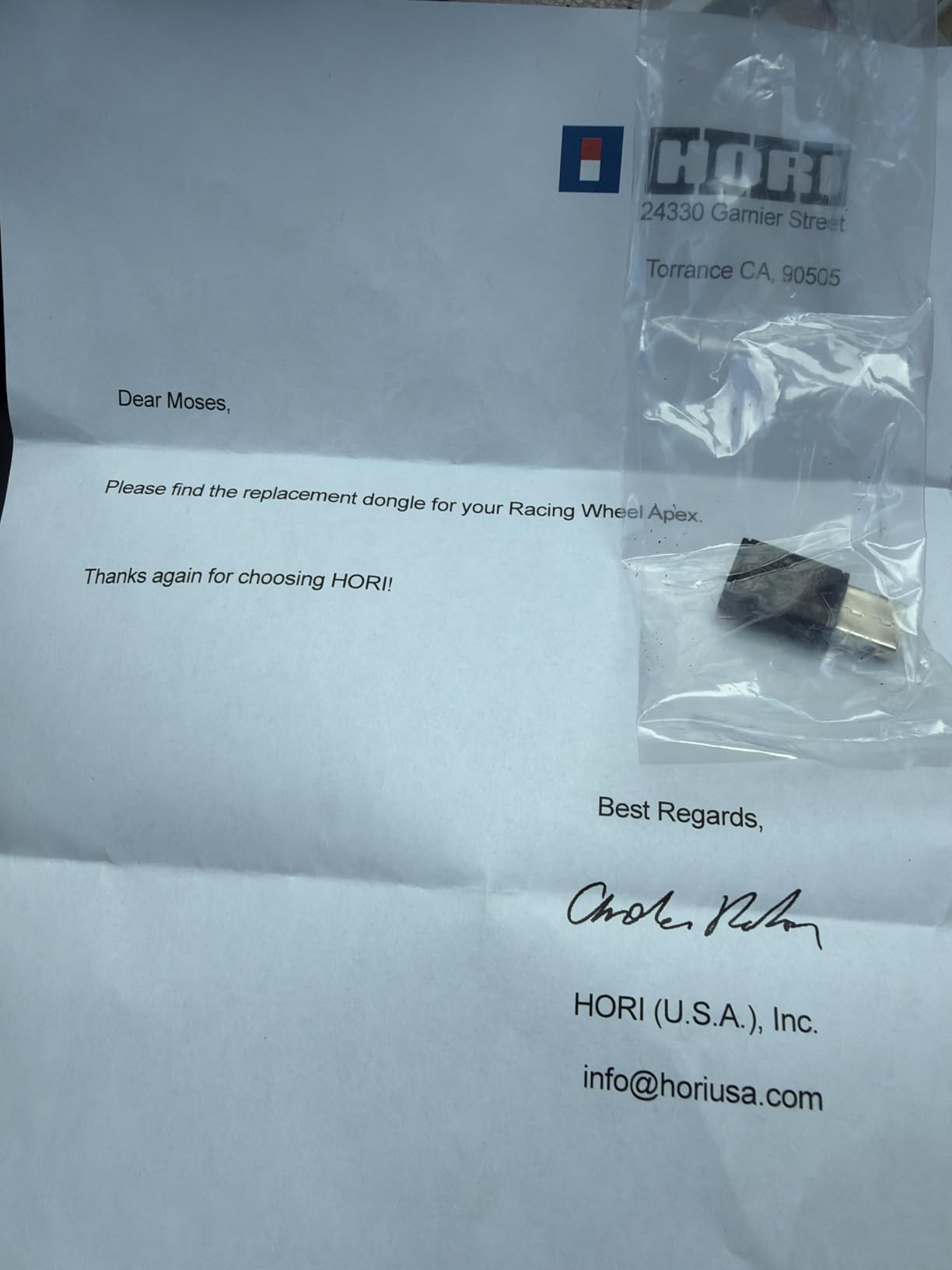 HORI Wireless Racing Wheel Apex for Playstation 5, PlayStation 4 and Windows 11/10 customer photo 1