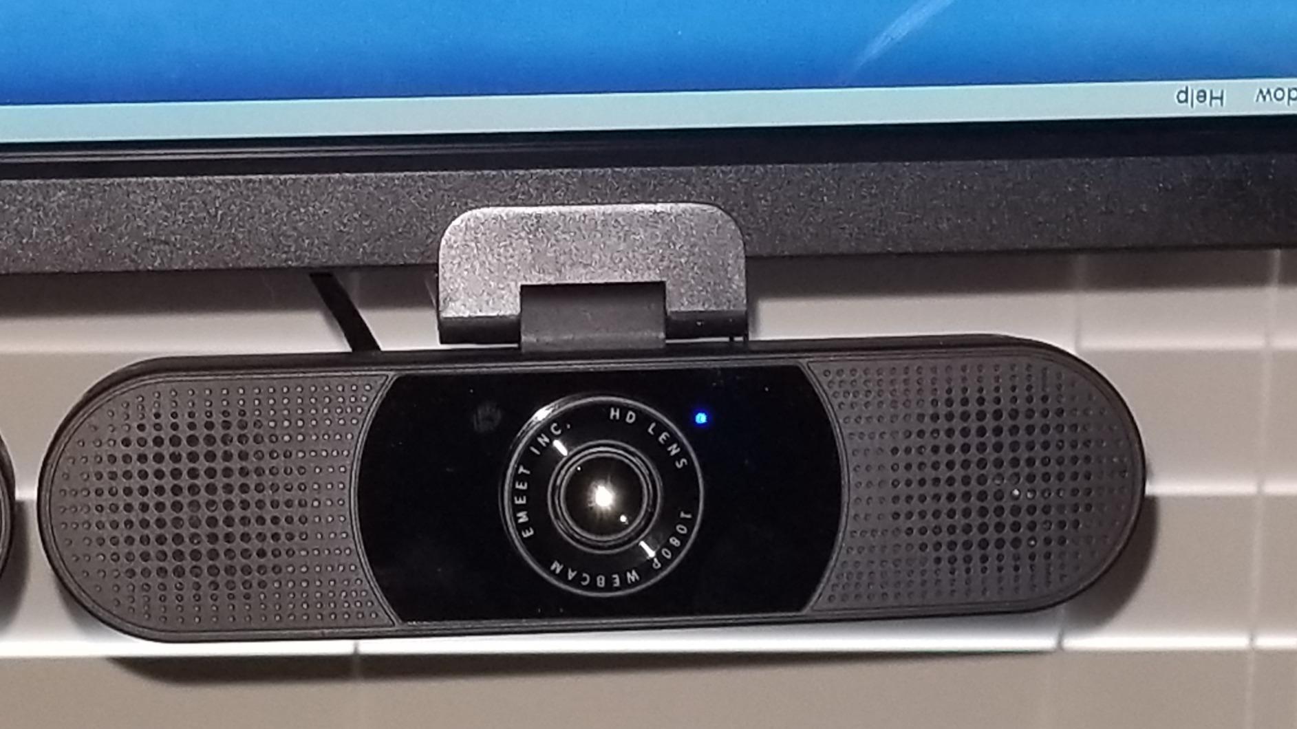 EMEET C980 PRO 3-in-1 4K Webcam with Microphone and Speaker, 60°-98° Wide Angle Webcam w/ 4 Noise Cancel Mics, 2 Speakers, Fixed Focus, Magnetic Privacy Cover, Great for Group and Personal Video Calls customer photo 2