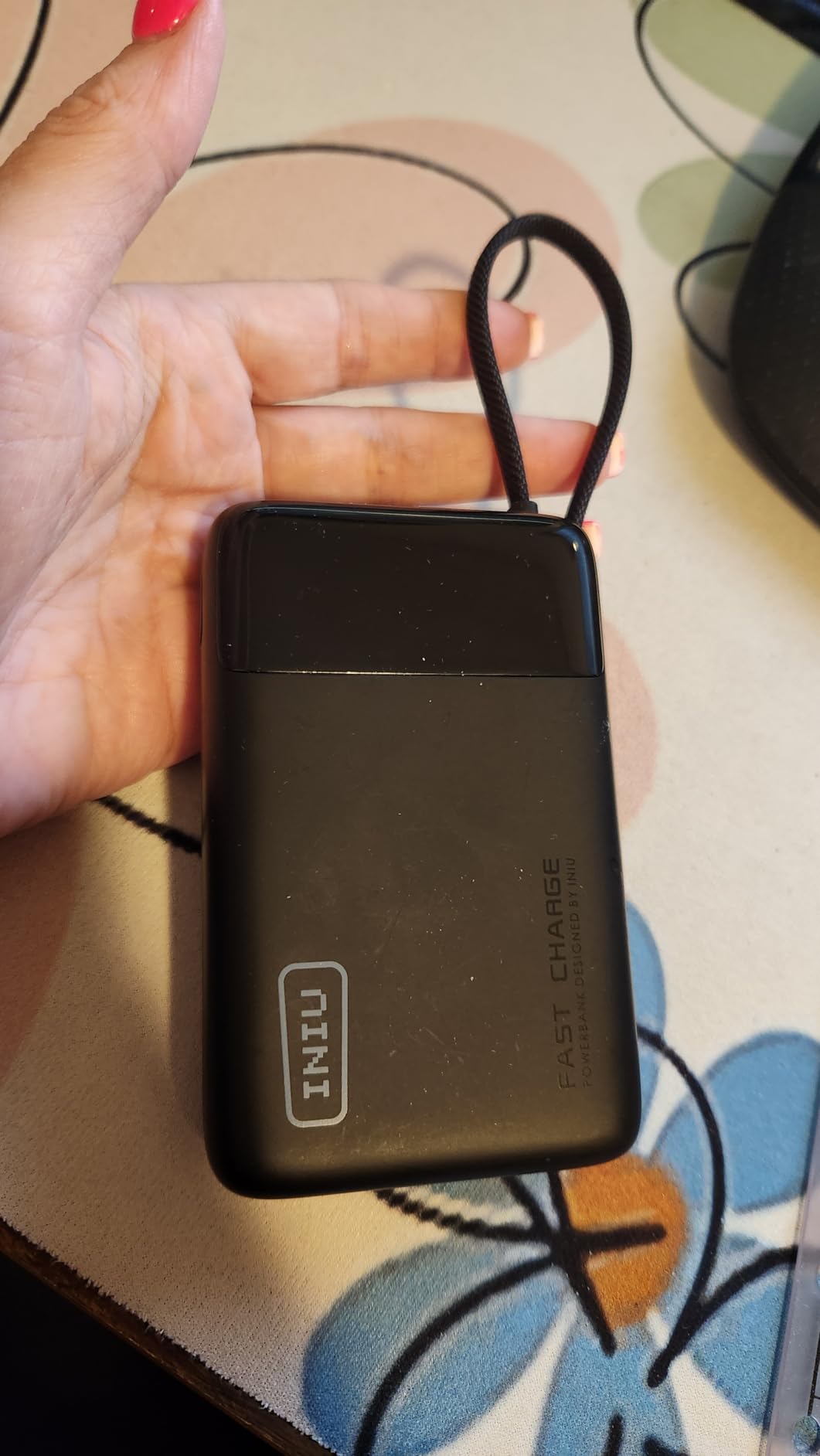 INIU 20000mAh Power Bank, Small Portable Charger, 45W PD Fast Charging Battery Pack with Build in USB-C Cable customer photo 2