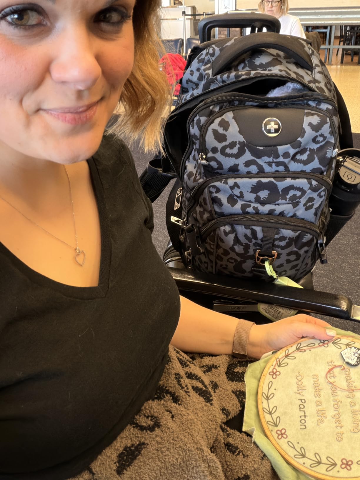 Swissdigital Design Laptop Backpack with USB Charging Port, Travel Backpack Fits 15.6 inches Computer, 31L College School Backpack for Men, Black | SD803-01 customer photo 1