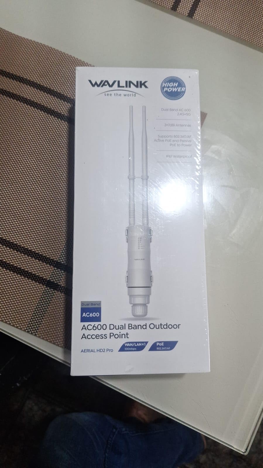 WAVLINK AC600 Outdoor WiFi Extender, Dual Band Long Range WiFi Extender with PoE, IP67 Weatherproof, 2x7dBi Detachable Antennas, Outdoor WiFi Access Point for Farm, Yard, Factory, Campsite, Gazebo customer photo 1