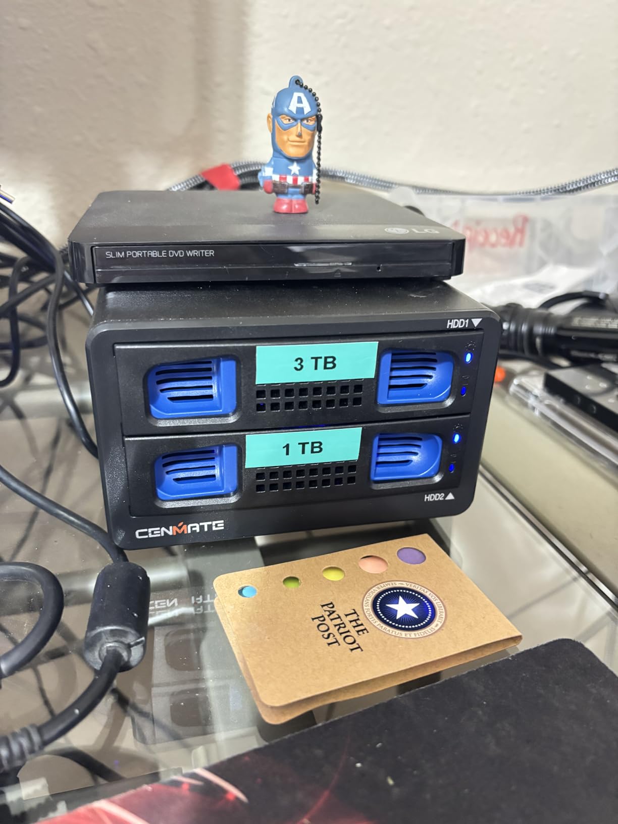 Aluminum 6 Bay Hard Drive Enclosure with Cooling Fan for 2.5