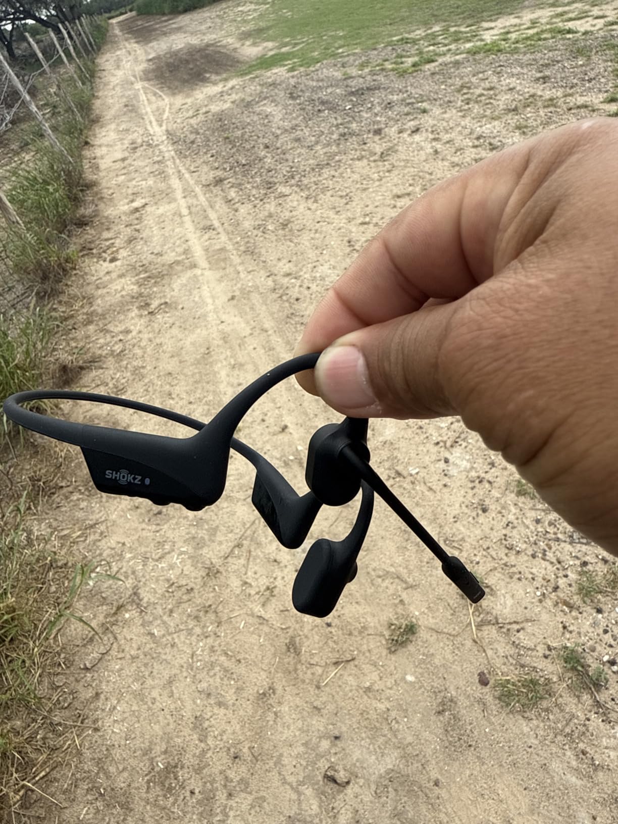 SHOKZ OpenComm2 2025 Upgrade - Open-Ear Bone Conduction Headphones, Wireless Bluetooth Headset with Noise Canceling Mic for Work Calls customer photo 1