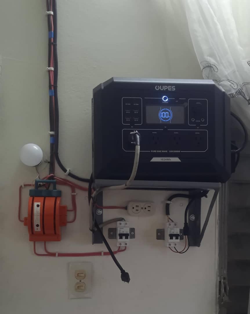 OUPES Mega 1 Portable Power Station 2000W (Surge 4500W), 1024Wh LiFePO4 Battery Solar Generator, Expandable to 5kWh, UPS, for Home Backup Power, Camping & Road Trips (Solar Panel Optional) customer photo 1