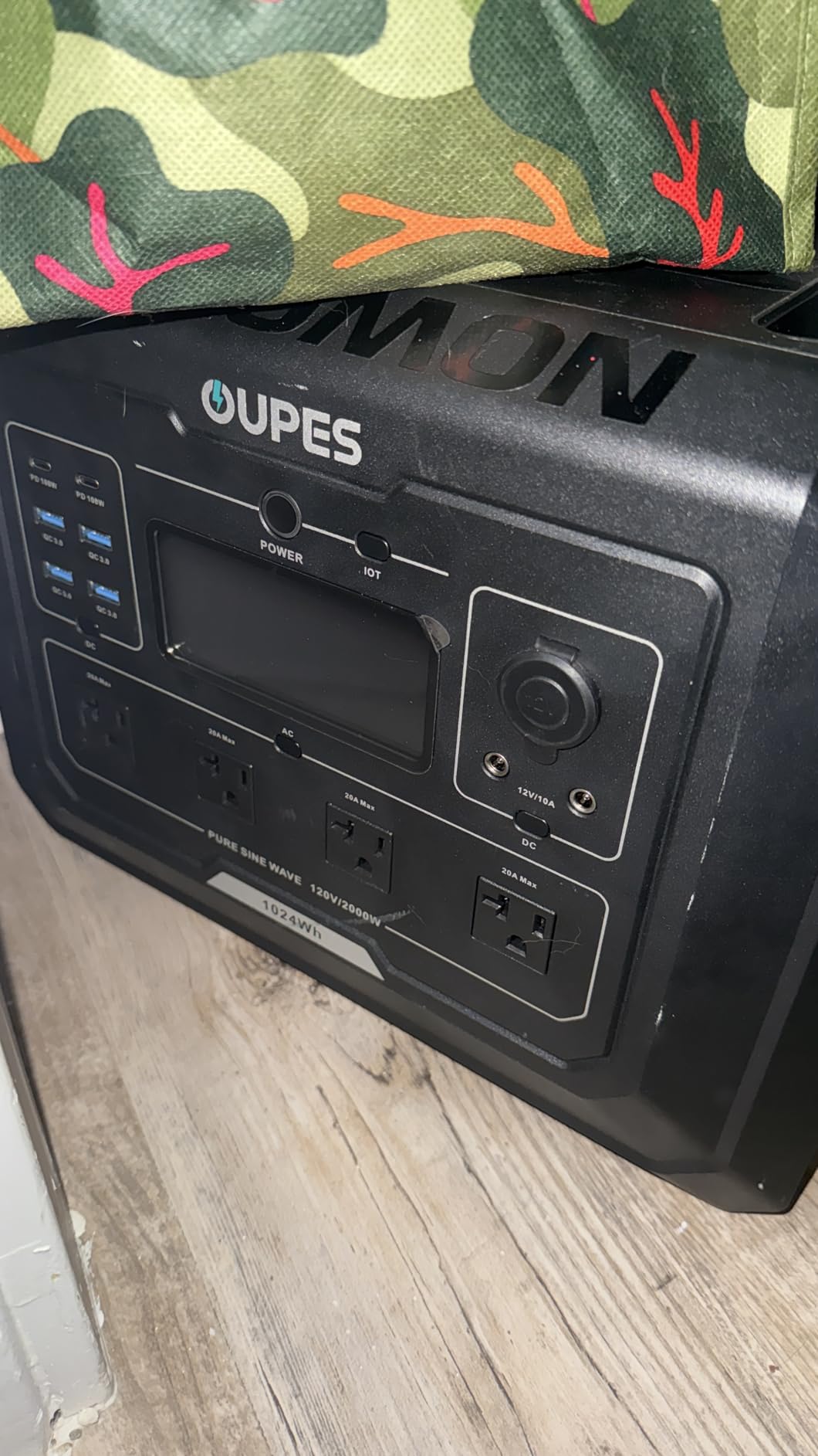 OUPES Mega 1 Portable Power Station 2000W (Surge 4500W), 1024Wh LiFePO4 Battery Solar Generator, Expandable to 5kWh, UPS, for Home Backup Power, Camping & Road Trips (Solar Panel Optional) customer photo 2