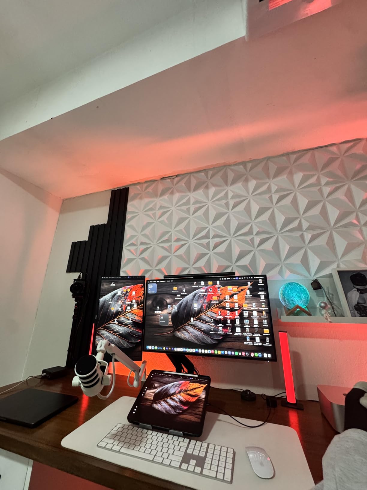 WALI Dual Monitor Stand for 13-32 inch Computer Screens, Dual Monitor Arms for 2 Monitors Holds up to 22 lbs, Height Adjustable Dual Monitors Mount, VESA 75x75/100x100mm (GSMP002N), Black customer photo 1