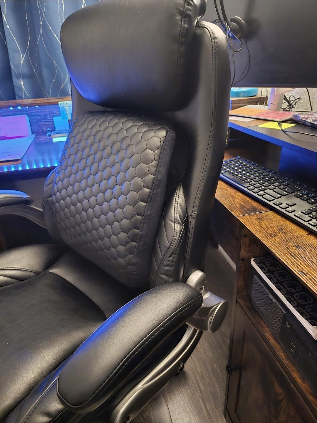 COLAMY Office Ergonomic Desk High Back Executive Chair with Pop-Out Lumbar Support customer photo 1