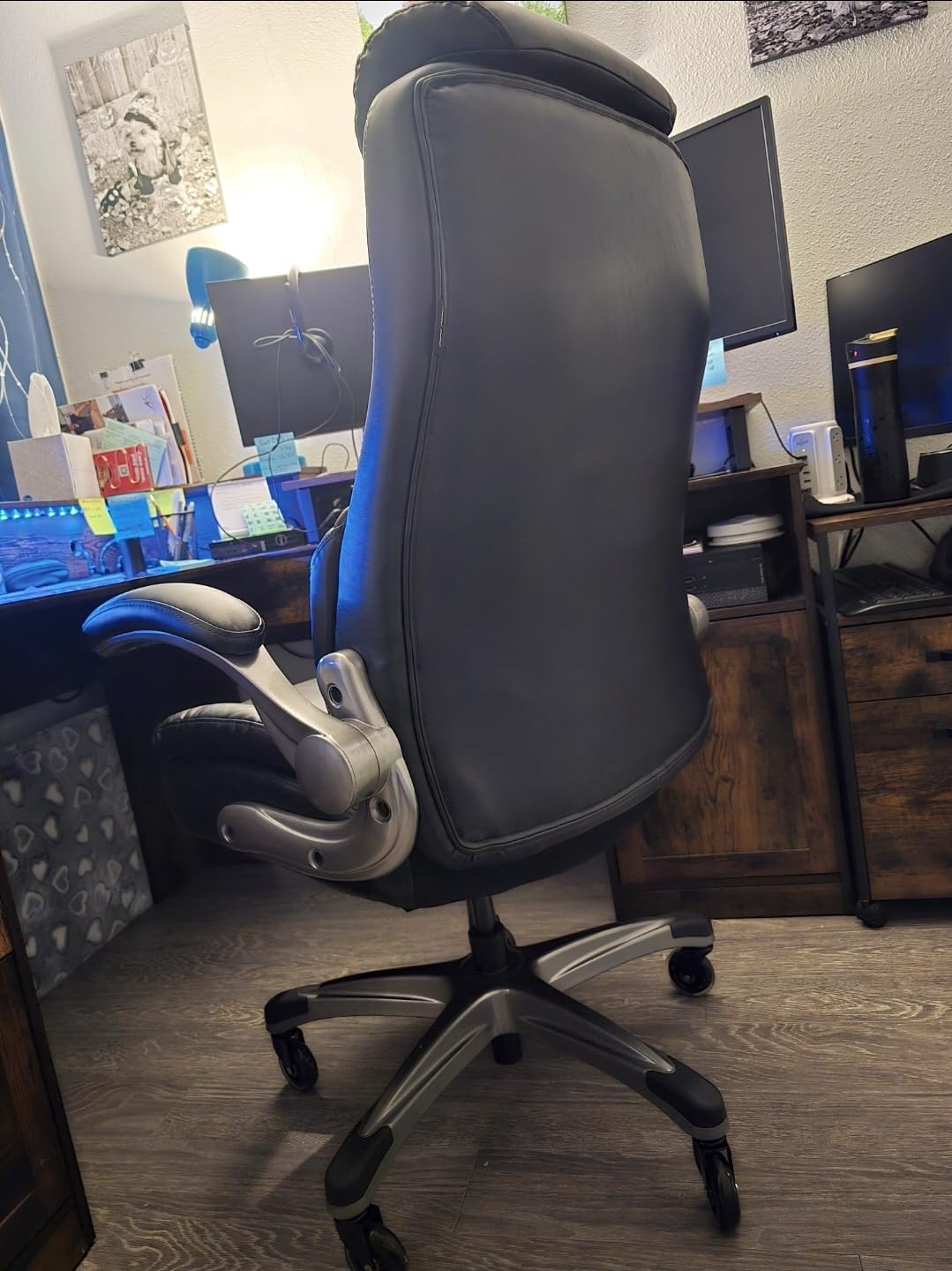 COLAMY Office Ergonomic Desk High Back Executive Chair with Pop-Out Lumbar Support customer photo 2