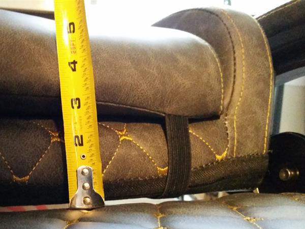 Dowinx Big & Tall Vintage Gaming Chair for Adults, 400 lb Capacity Heavy Duty Ergonomic Computer Chair with Massage Lumbar, Footrest & Easy Side Recline, Brown customer photo 2