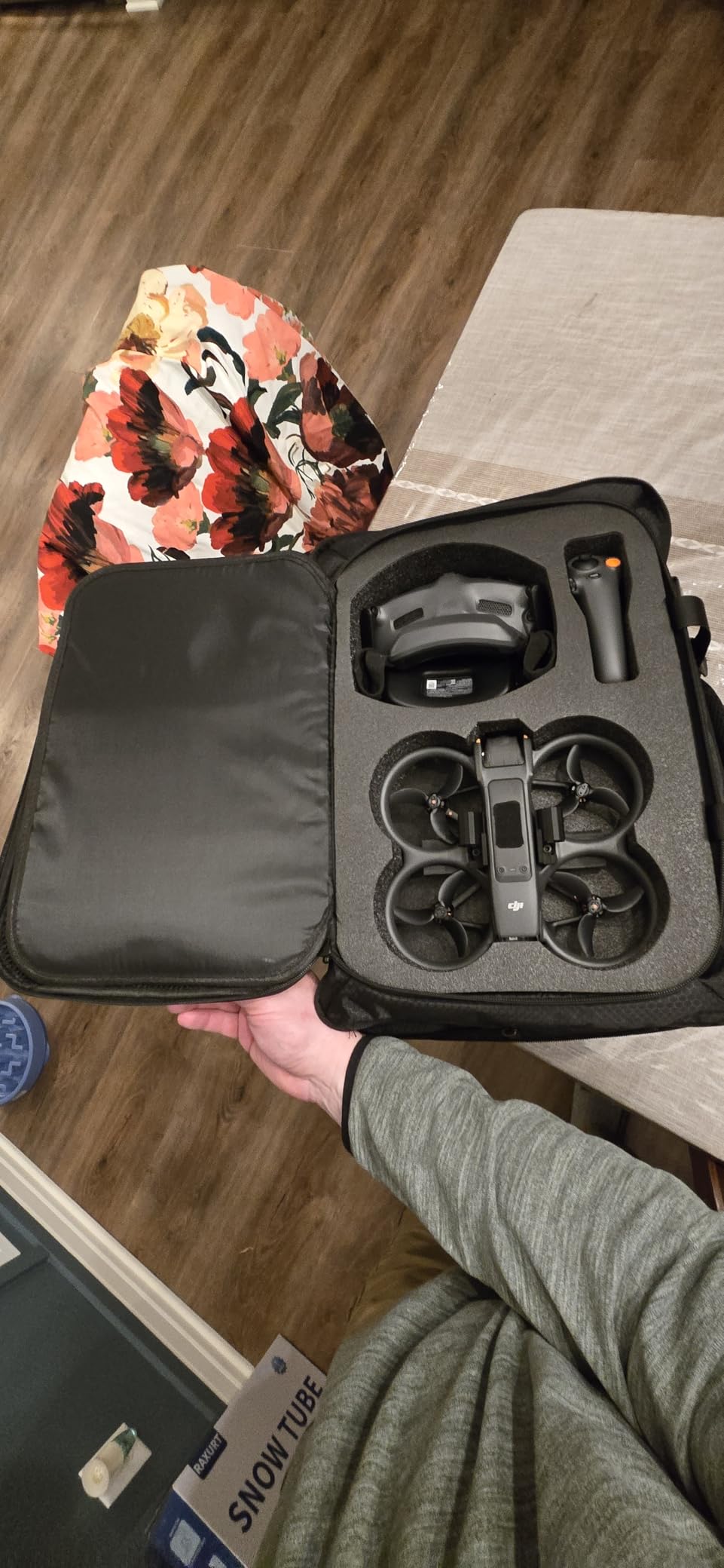 Avata 2 Case, Expandable Carry On Bag for DJI Goggles 3, RC Motion 3, Large Capacity Avata 2 Backpack Fits 17.3 Inch Laptop and DJI Fly More Combo, Travel Drone Carrying Case for Accessories customer photo 2