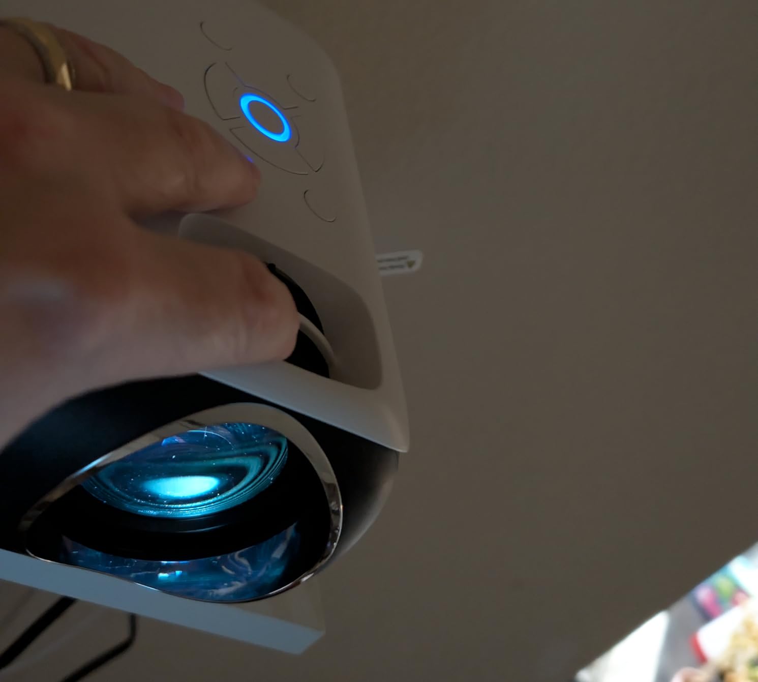 HAPPRUN Official Licensed Google TV Smart Projector - 4K UHD Home Theater with Dolby Sound, Wi-Fi & Bluetooth, Built-in Streaming Apps customer photo 1