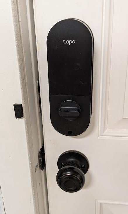 Tapo Smart Wi-Fi Door Lock, Deadbolt | Keyless Entry, Fingerprint Recognition, Touchscreen Keypad & in-App Monitoring with Scheduled Access|1 Year Rechargeable Battery | BHMA Grade 2 | DL110 customer photo 2