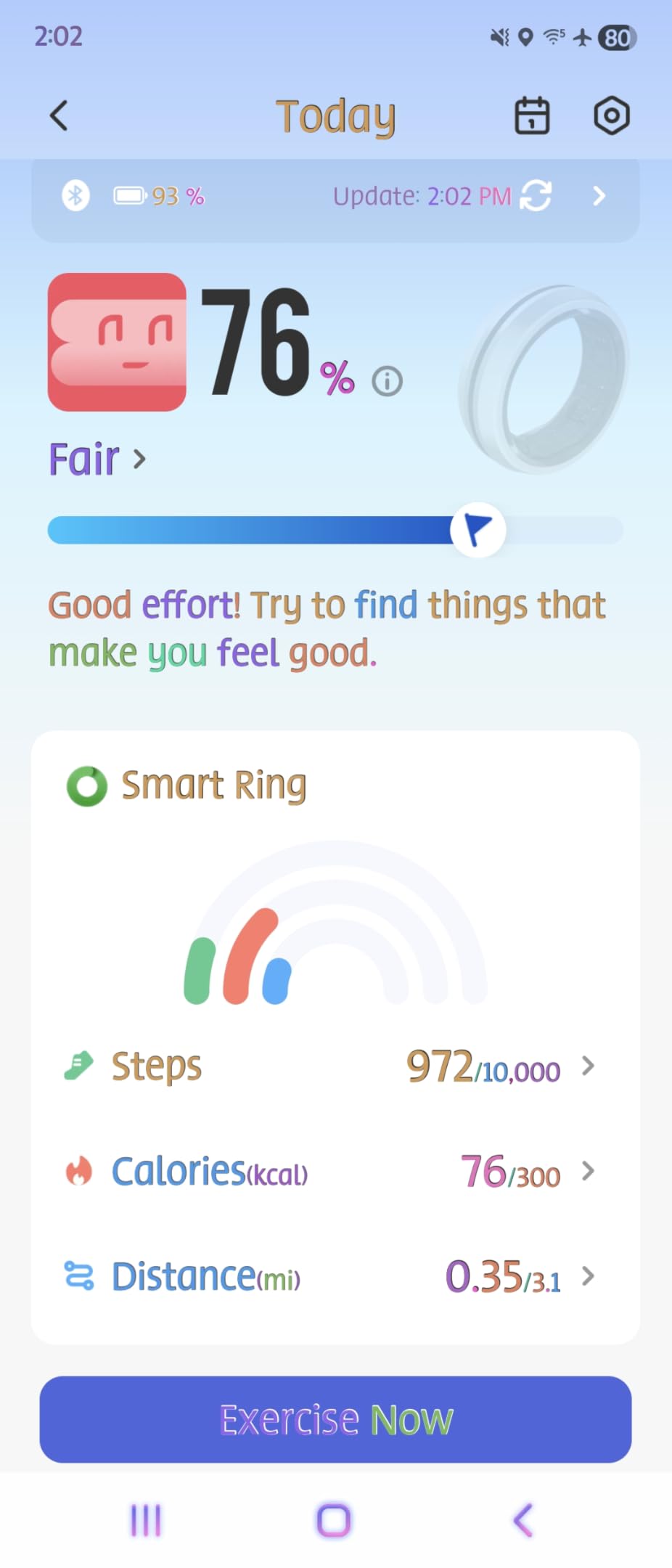 RENPHO Lynx Smart Ring-All Day Sleep & Activity Tracking, Includes Charging Case, Gifts for Men, 7-Day Battery Life, Subscription-Free App for iOS & Android customer photo 1