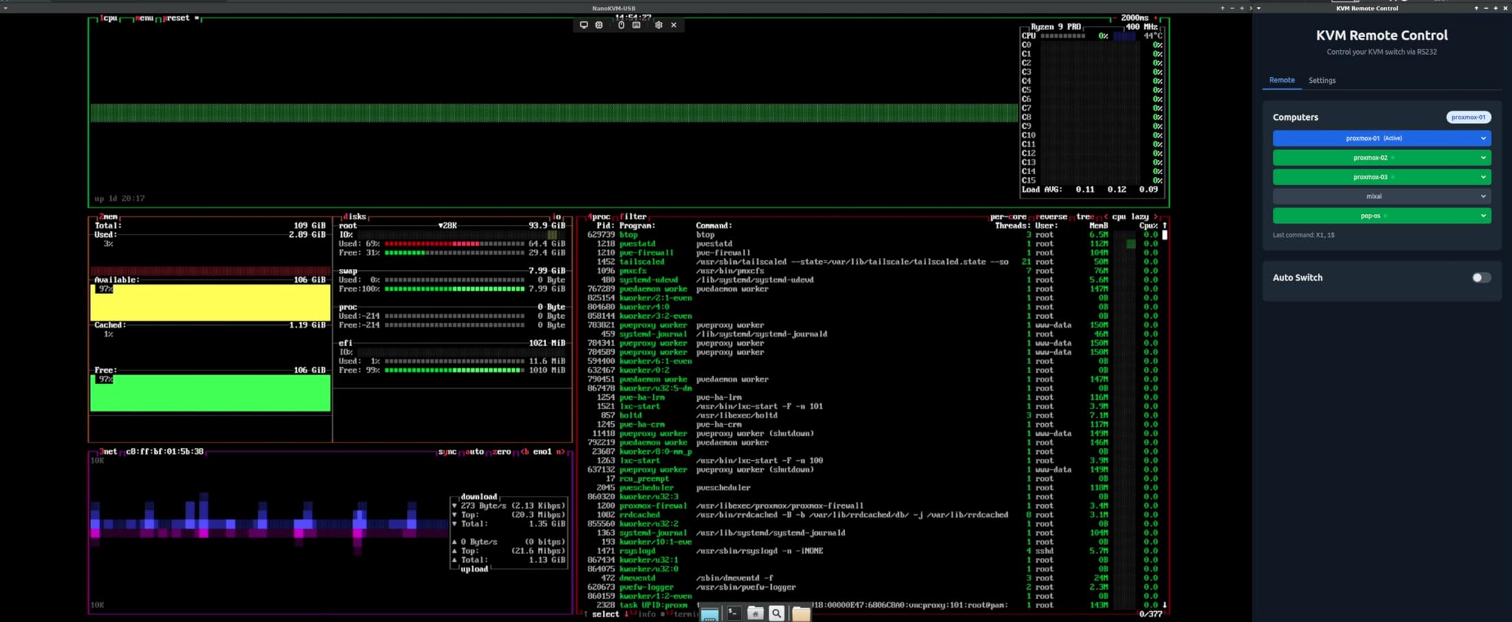 10 Port 8 Port HDMI KVM Switch 4K@60Hz EDID Simulation, USB3.0 KVM Switch HDMI for 10 Computers Share 1 Monitor and 4 USB Devices, KVM Switches with Audio RS232 Wired Remote 12V Power and USB Cable customer photo 1