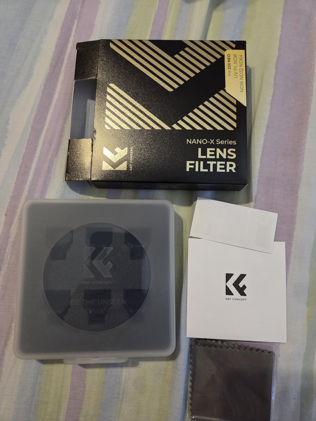 K&F CONCEPT ND & CPL Filter Set Compatible with DJI NEO, 3-Pack CPL, ND8, ND16 Polarizer Neutral Density Drone Lens Filter customer photo 1